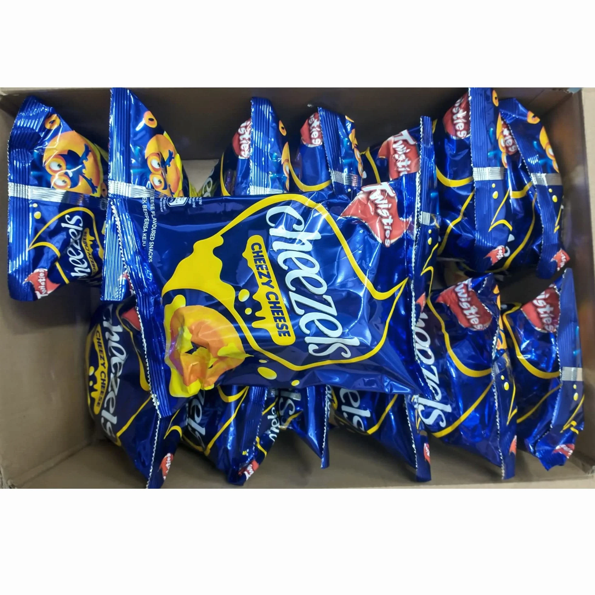 Twisties Cheezels Cheezy Cheezes, 60 g chacun 14 paquets, halal