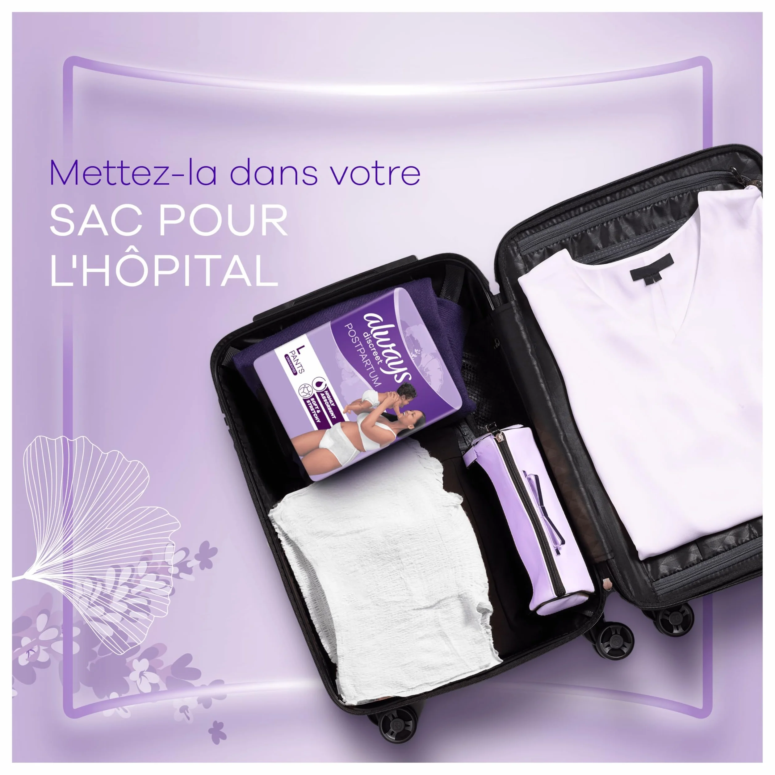 Always Discreet Postpartum Culottes Jetables Taille L Très Absorbante 8 Culottes