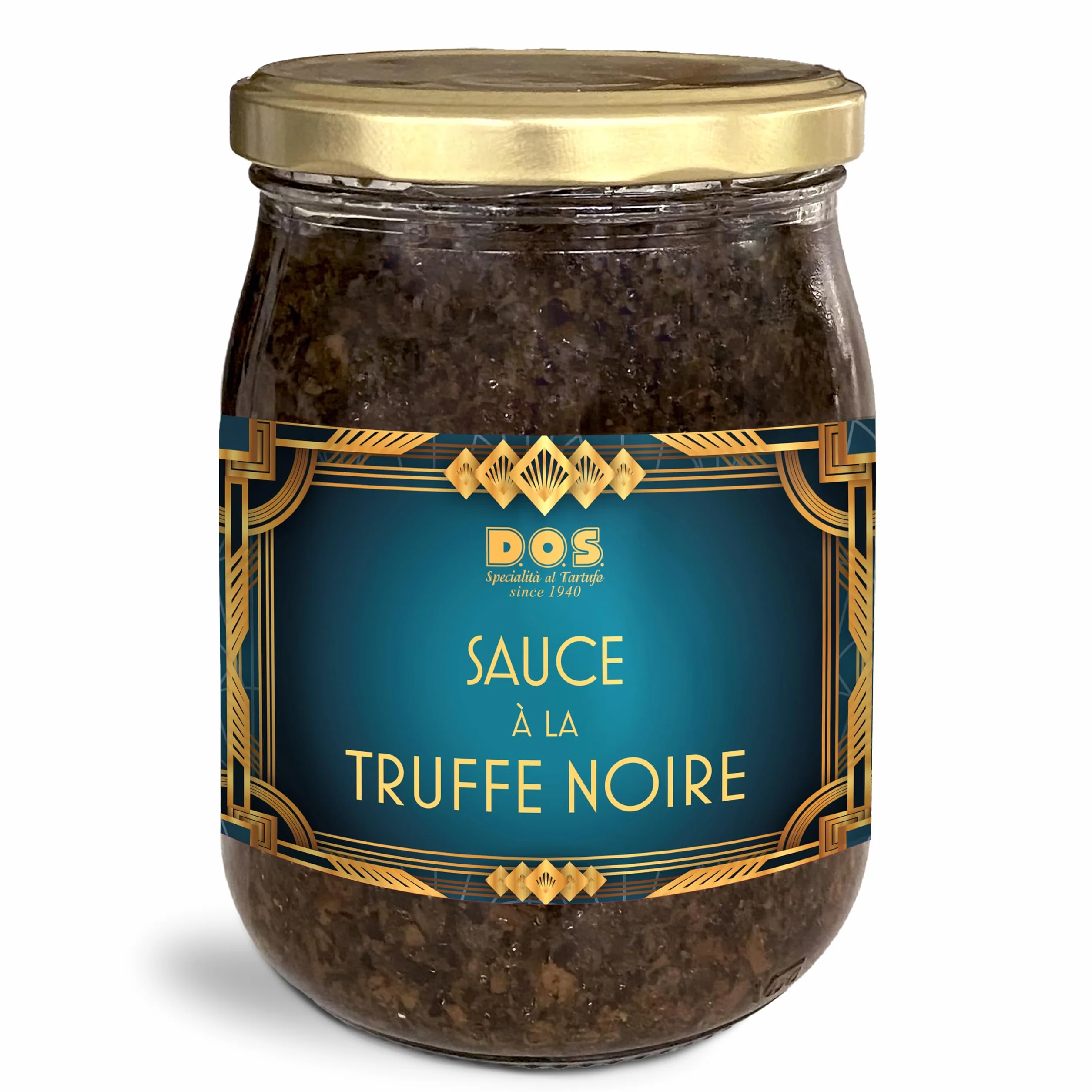 Sauce à la Truffe Noire 500g | Sauce aux Truffes | Melanosporum Vitt. | Artisanat Italienne | Sans gluten | Pour les pâtes, la viande, la pizza | DOS Tartufi