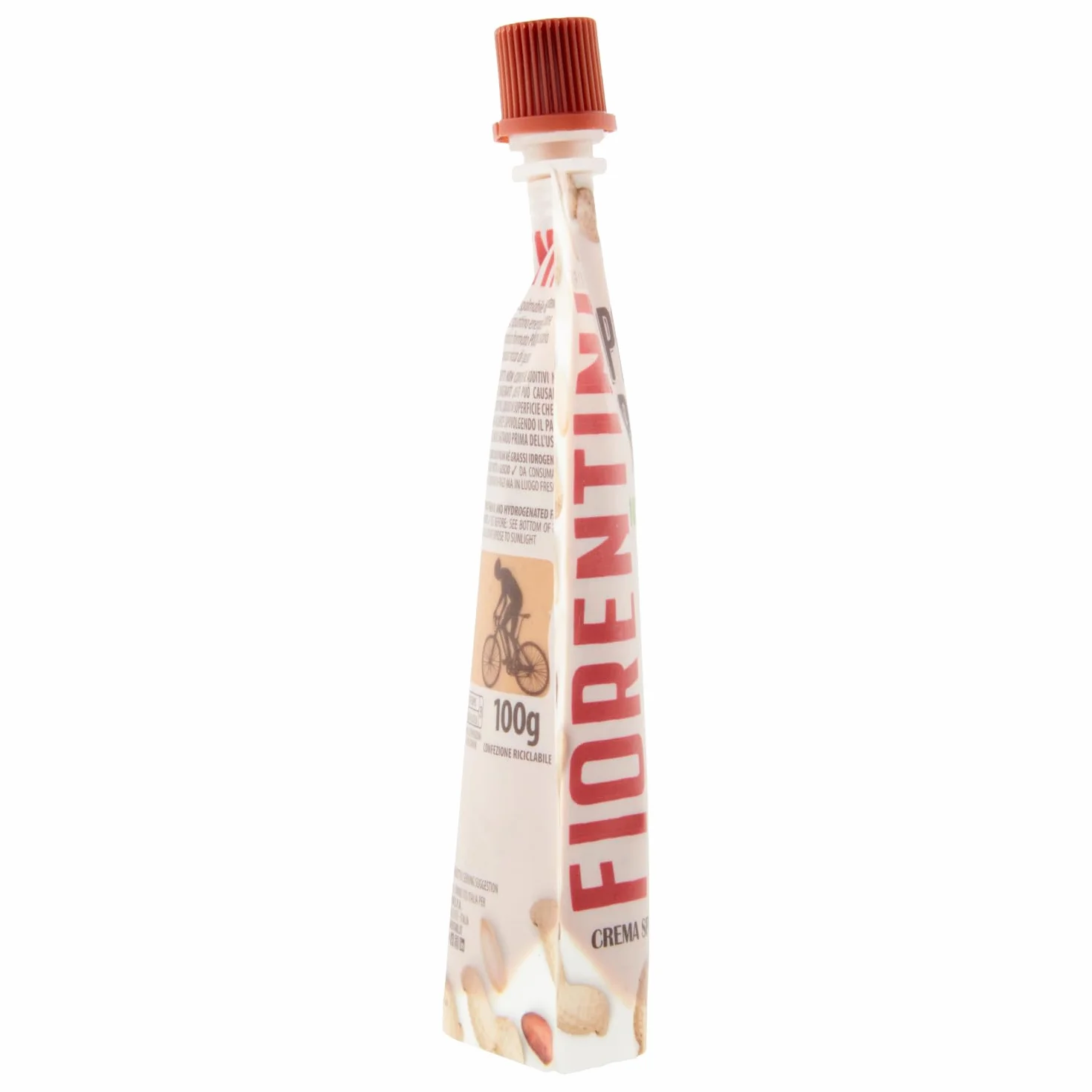 Fiorentini Lot de 4 sachets de beurre de cacahuète 100 % Arachidi dans pochette 4 x 100 g + Italian Gourmet Polpa 400 g
