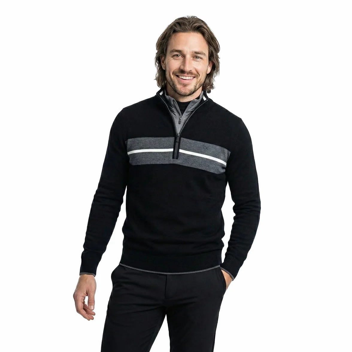 Calvin Klein Golf Mens CK Vertex Half Zip Pullover