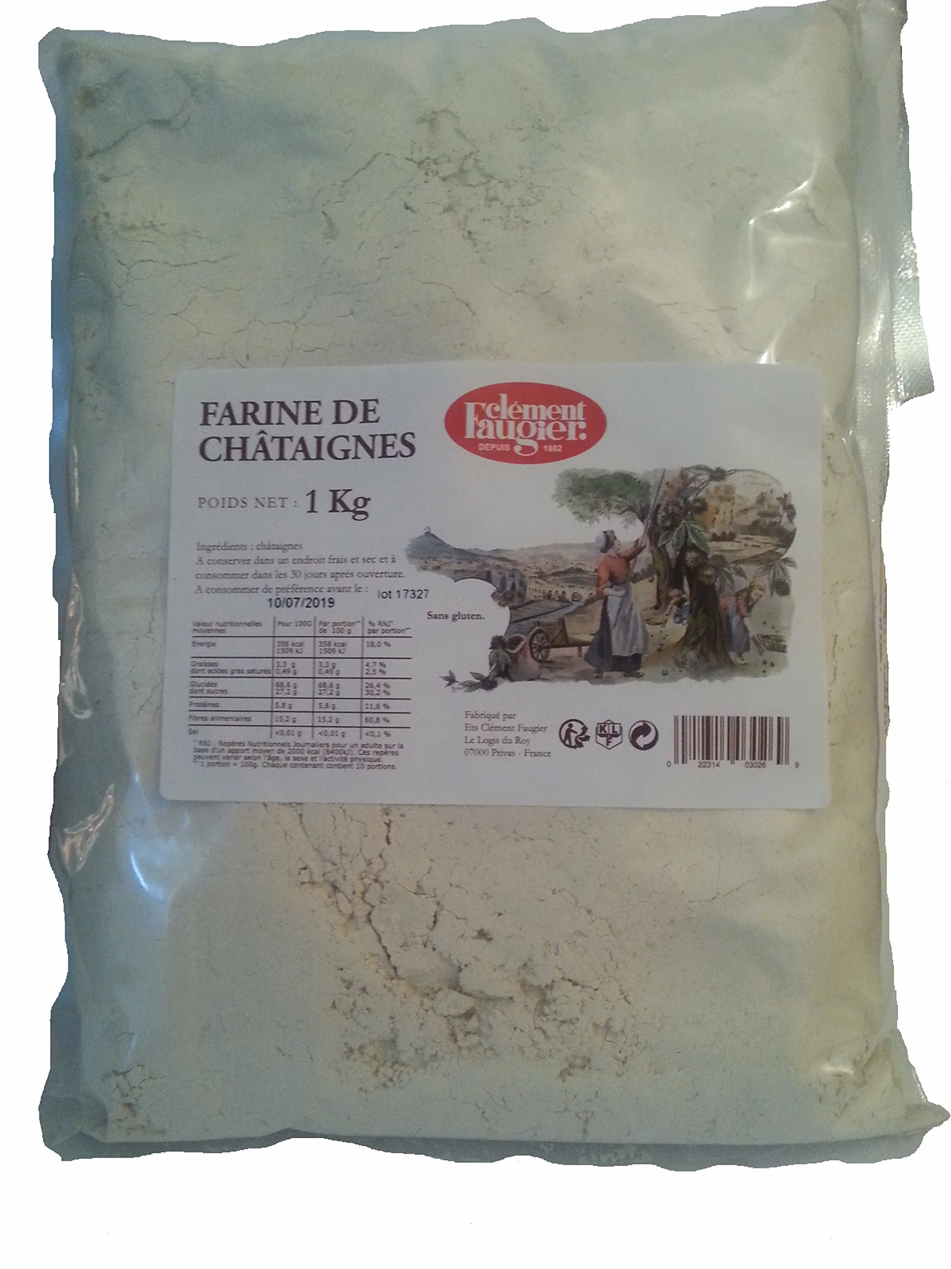 Clément Faugier - Farine de châtaignes - 1kg
