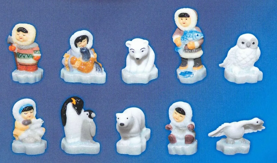 fèves thème Inouis inuits - Fèves de Collection pour Galette de Rois Epiphanie - Fèves Multicolores