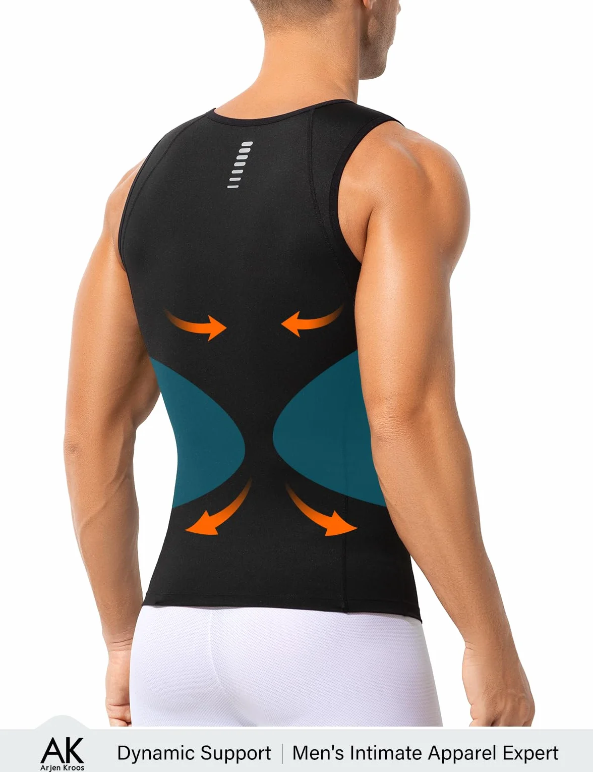Arjen Kroos Débardeur de Compression Homme Gaine Ventre Plat Body Shaper sans Manche