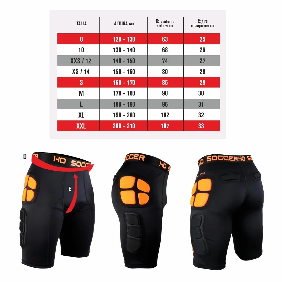 HO Soccer Short Impact Shield Jr - Short de Gardien de But - Mixte Enfant