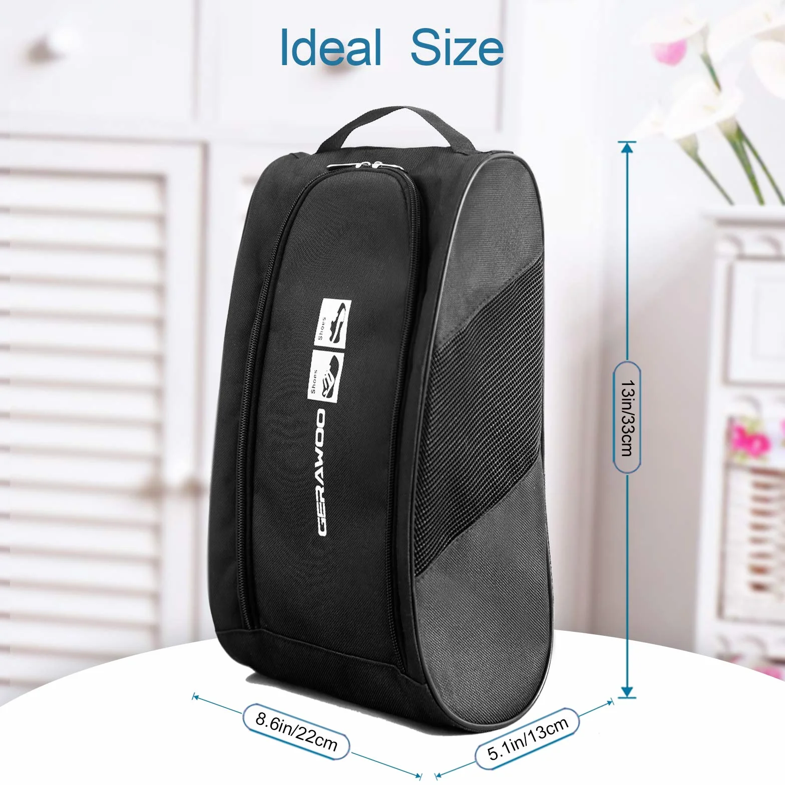 Sac à Chaussures de Football Golf Basketball, Housse Rangement Chaussures de Voyage Portable