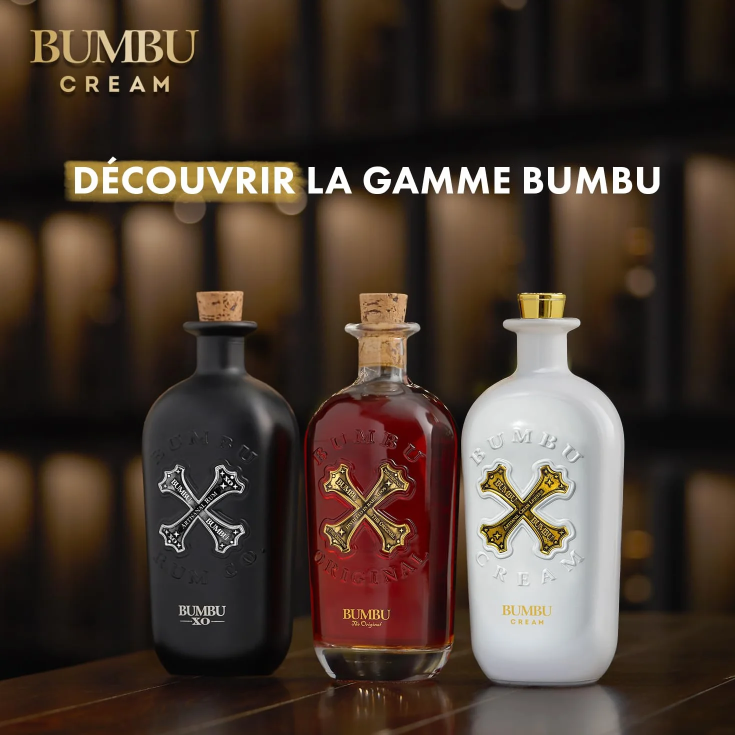 BUMBU Cream Liqueur de Rhum avec étui - 15%, 70cl