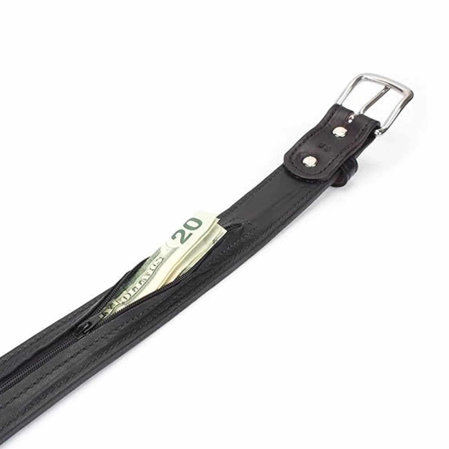 Ceinture Porte-Billets Anti-Vol Homme, Accessoire de Sécurité pour Argent et Bijoux