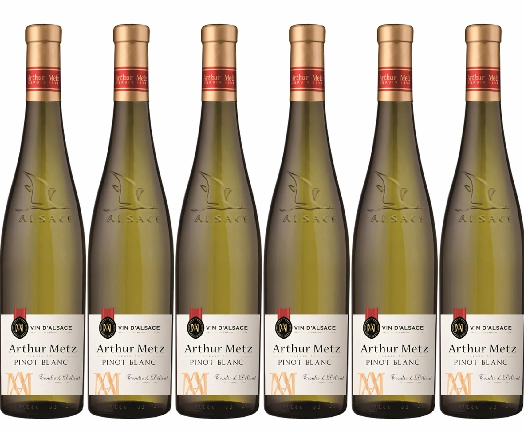 Arthur Metz - Vin Blanc d'Alsace AOP Pinot Blanc (6 x 0.75 L)