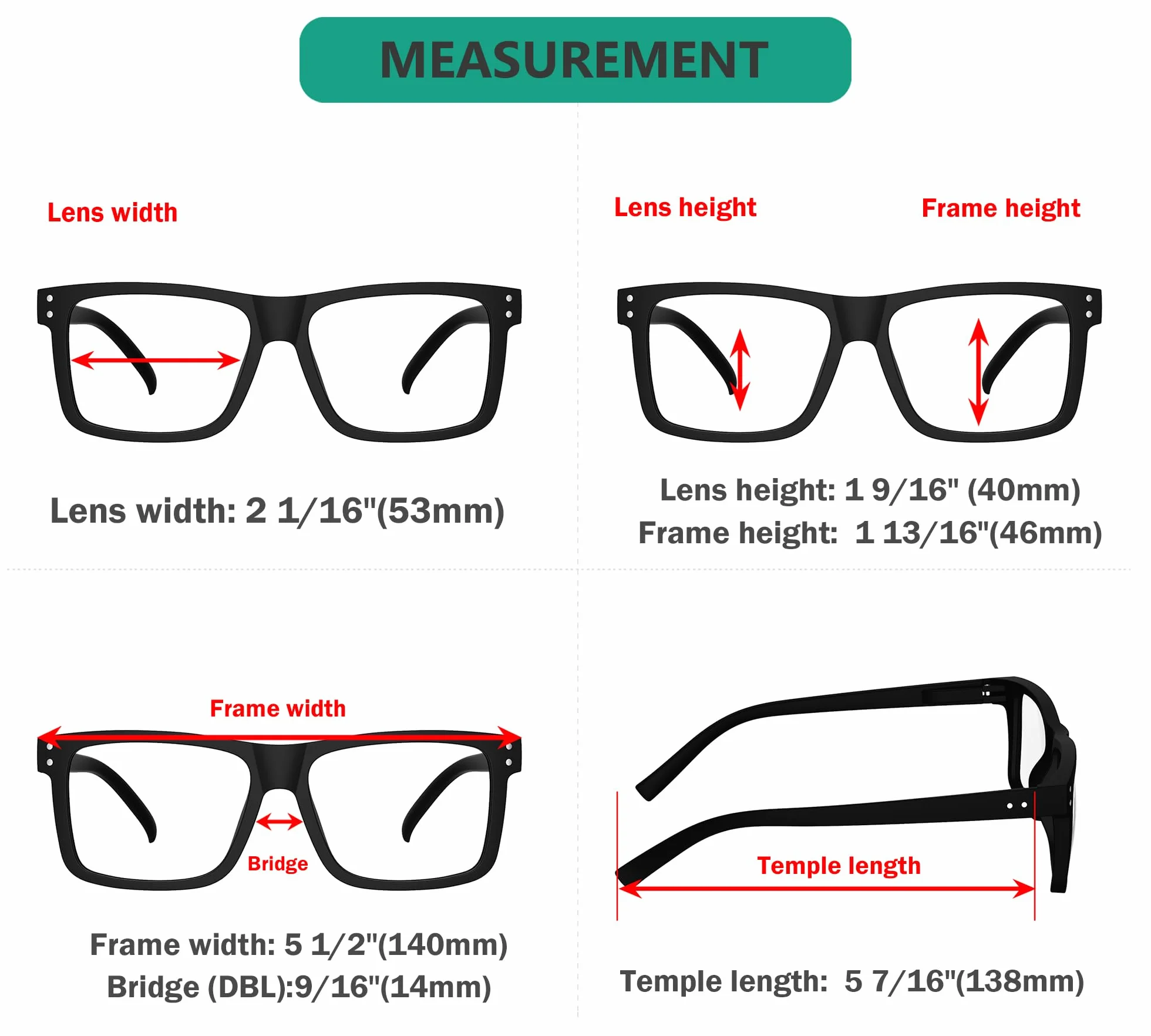 Lunettes de Lecture Carrées Hommes Femmes Eyekepper 5 Paires Noir 2.75