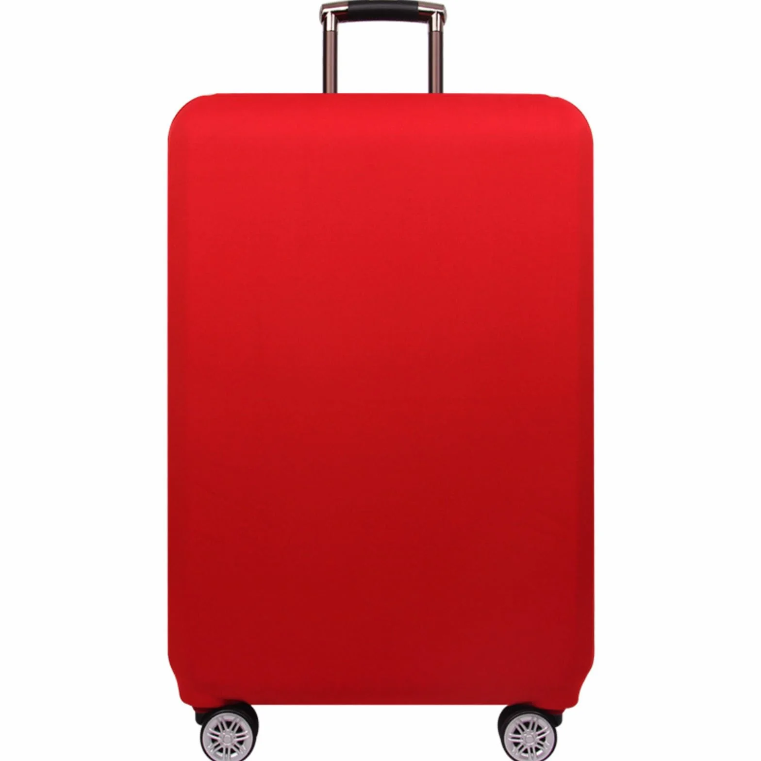 Housse de protection élastique lavable pour valise de voyage avec fermeture éclair, rouge, L