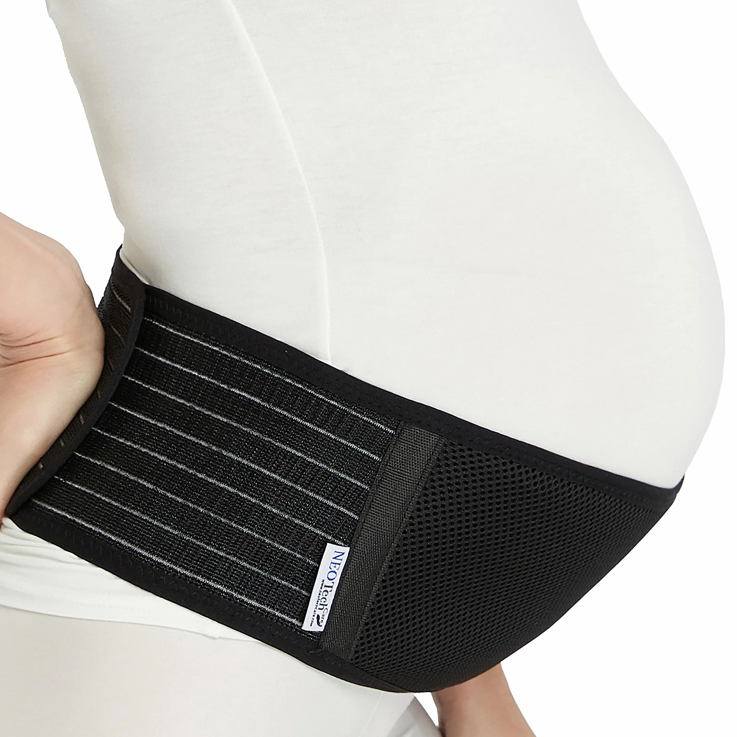NEOtech Care Ceinture de grossesse bandeau maintien ventre soutien abdominal Noire