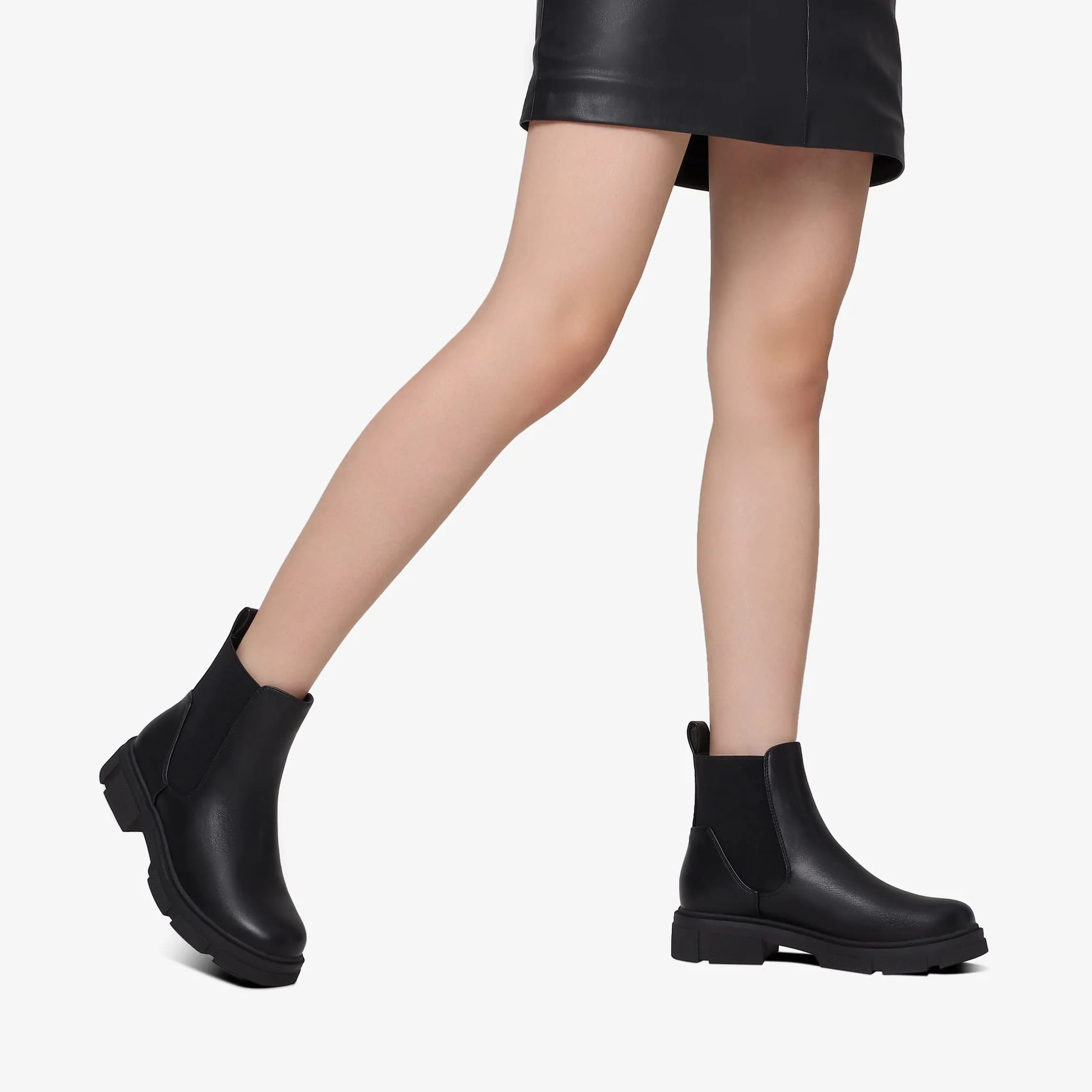 DREAM PAIRS Bottines Chelsea Femme Classique Confortable