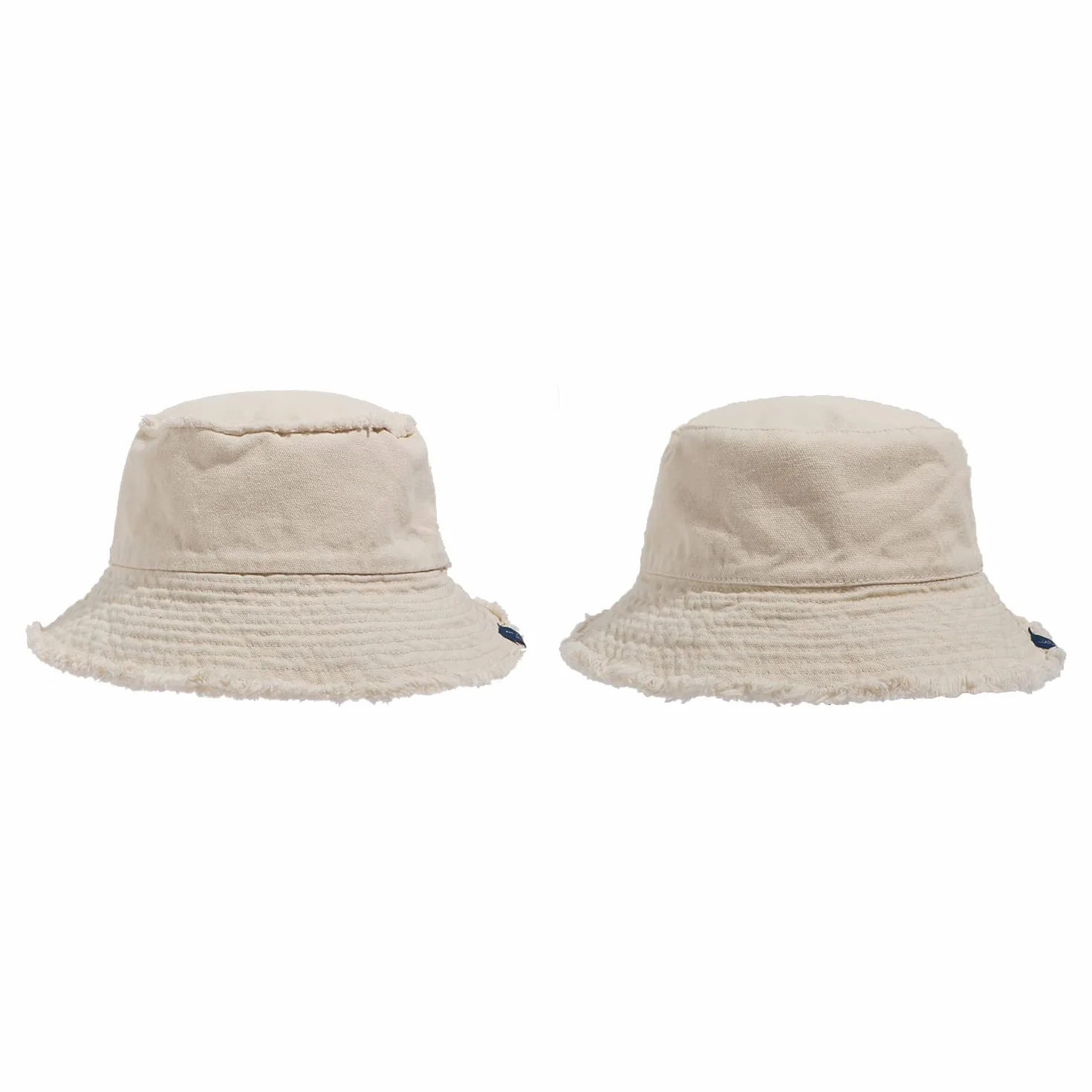 CLAPE Chapeau de Pêcheur Réversible Chapeau de Seau Anti UV Femme Coton Lavé