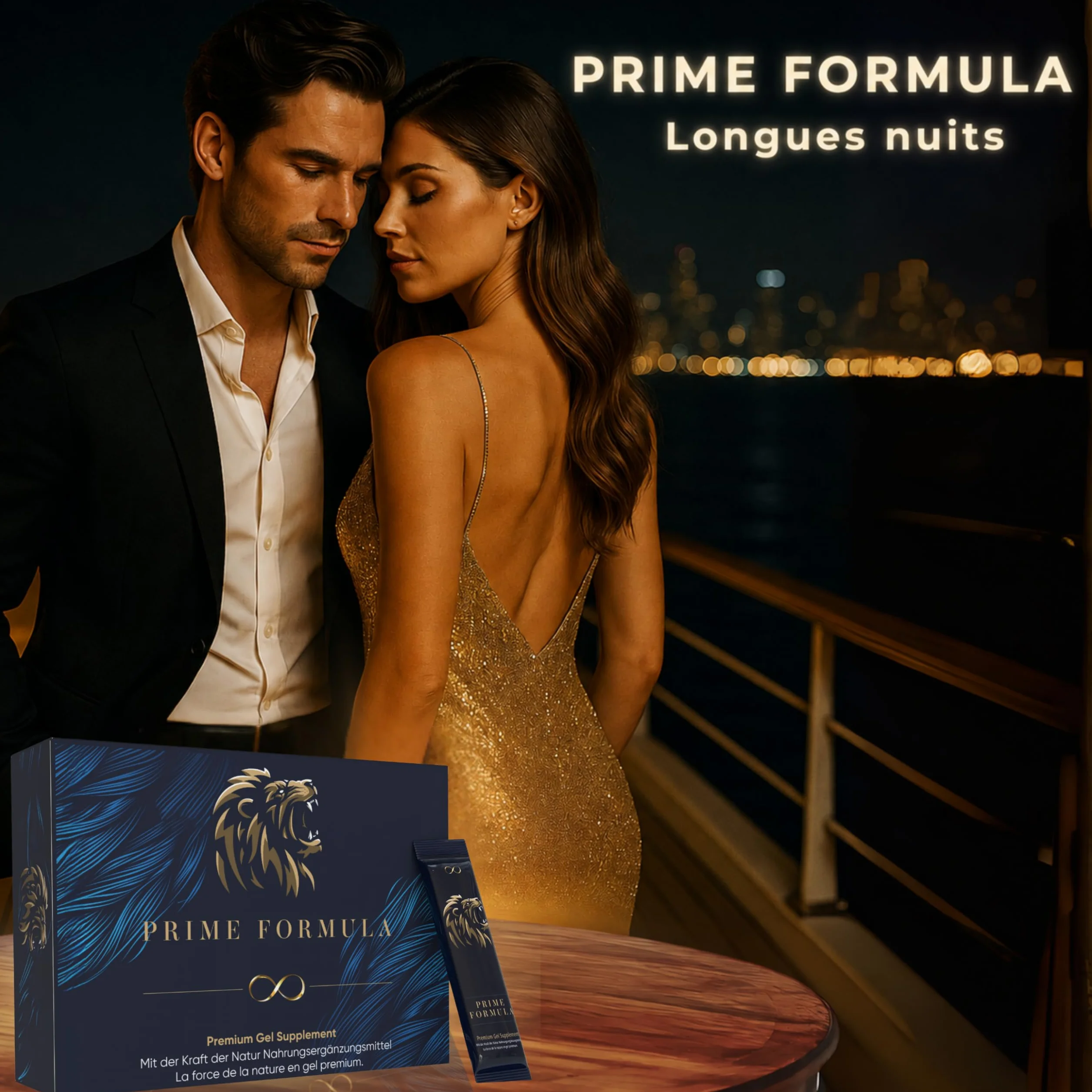 Prime Formula Miel Homme, 12x12g Miel Effet Immédiat, Extra Fort pour Hommes Actifs