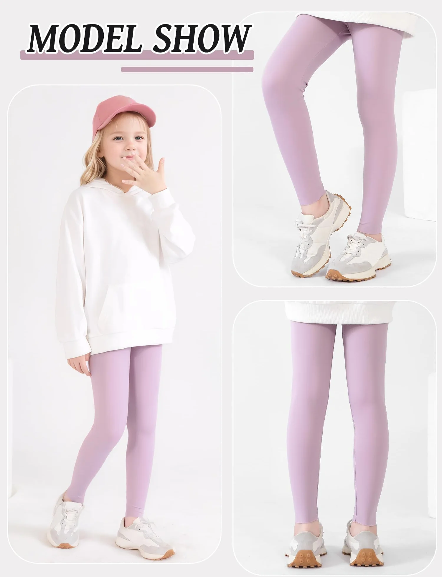 Leggings de Sport pour Fille 2-12 Ans Lot de 3 Pantalon Yoga SEAUR