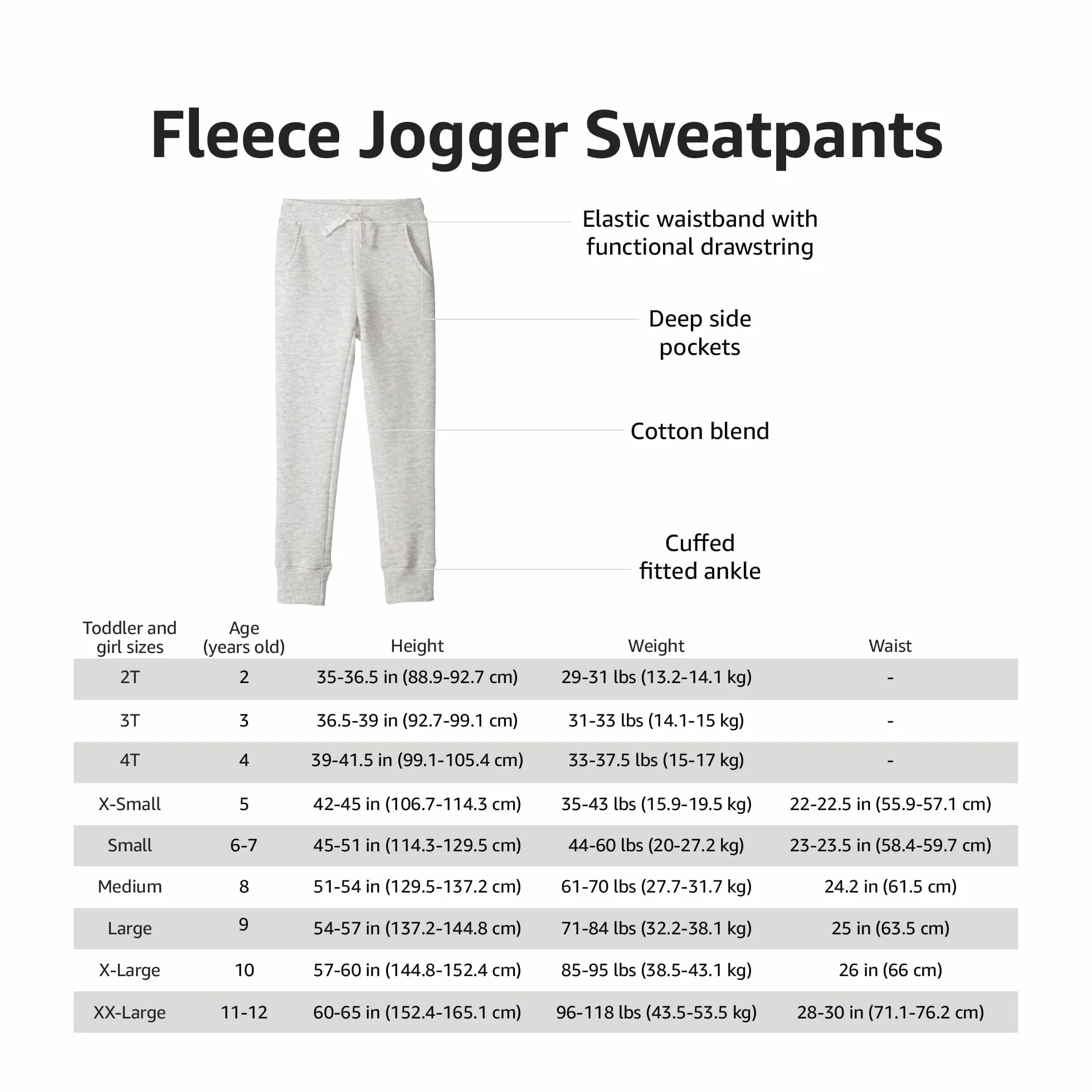 Amazon Essentials Pantalon de Jogging Fille