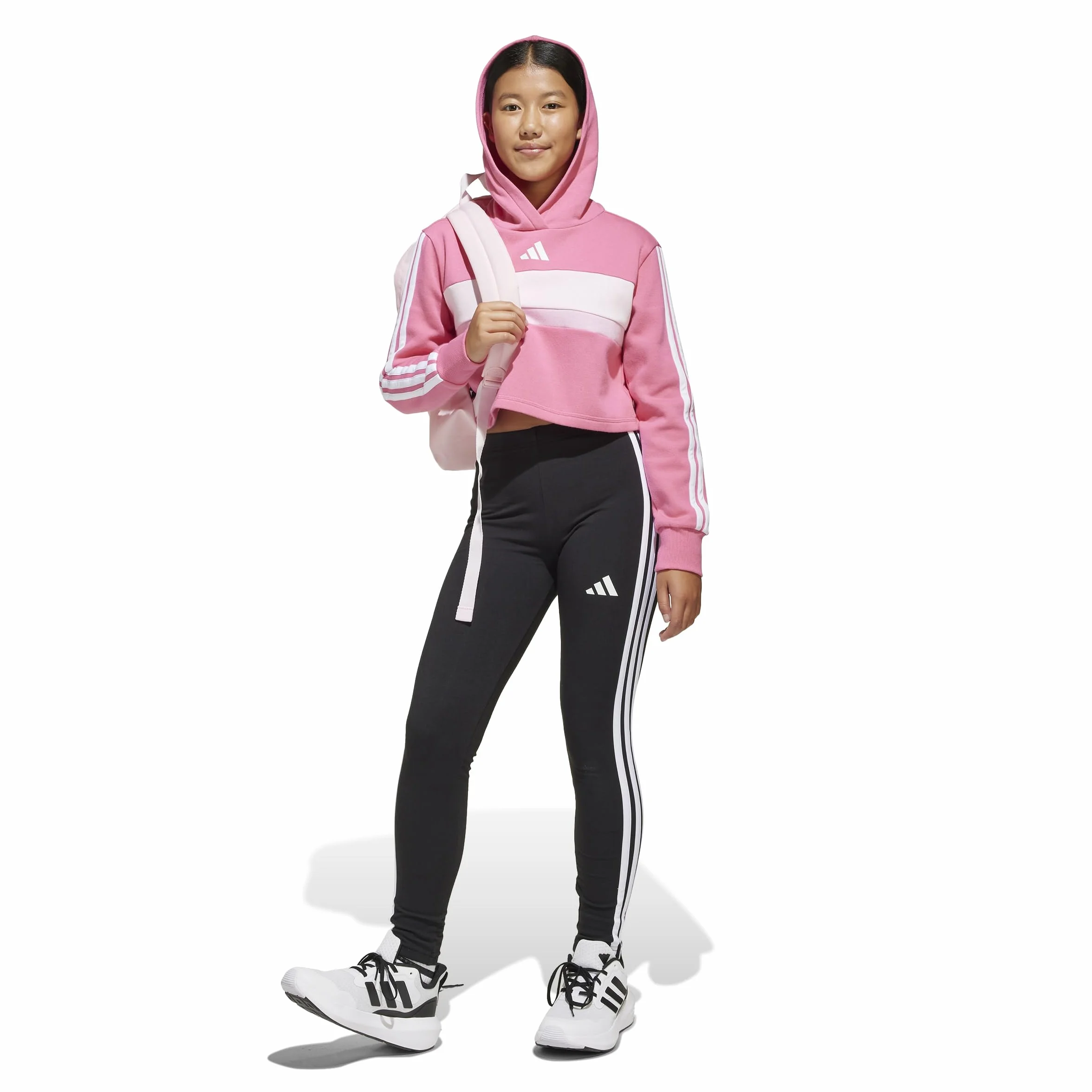 Adidas Seasonal Essentials Tiberio 3 Stripes Fleece Leggings Set Fille