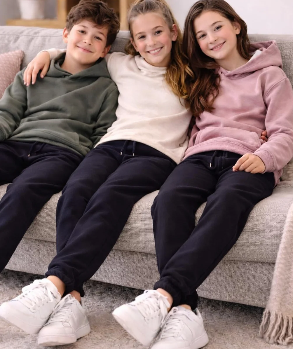 COSHAL Pantalon de jogging enfant polaire garçons filles école sport décontracté