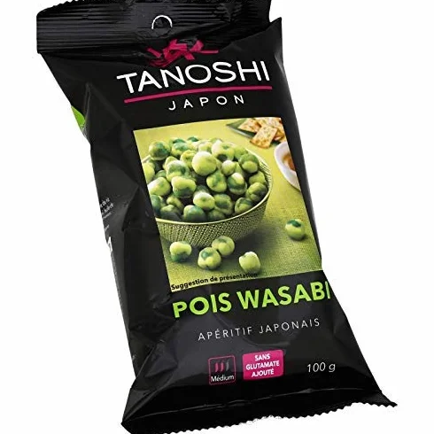 TANOSHI - Pois Wasabi 100G - Lot De 4