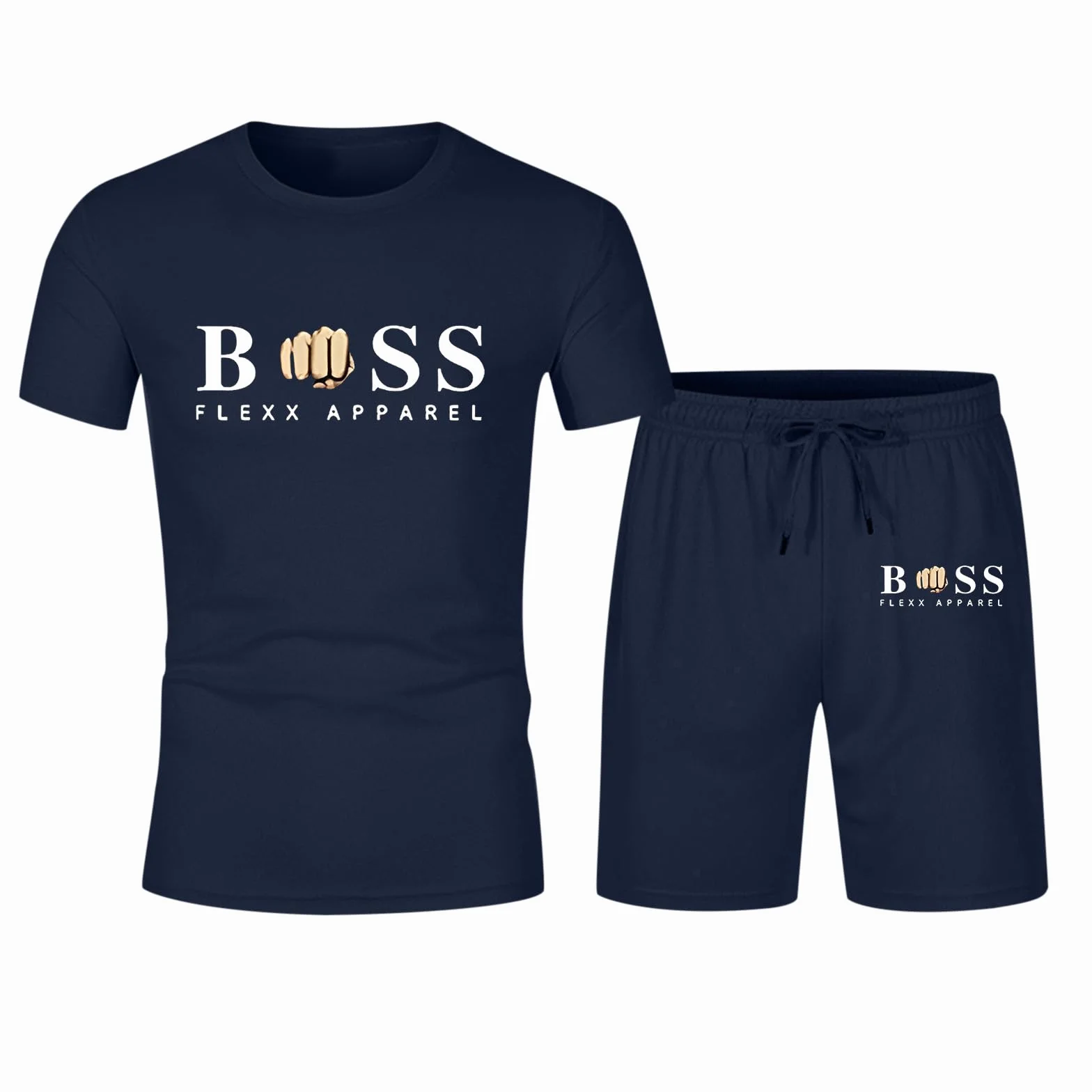 Ensemble Homme 2 Pièces Short Tee Shirt Manches Courtes Survêtement Été