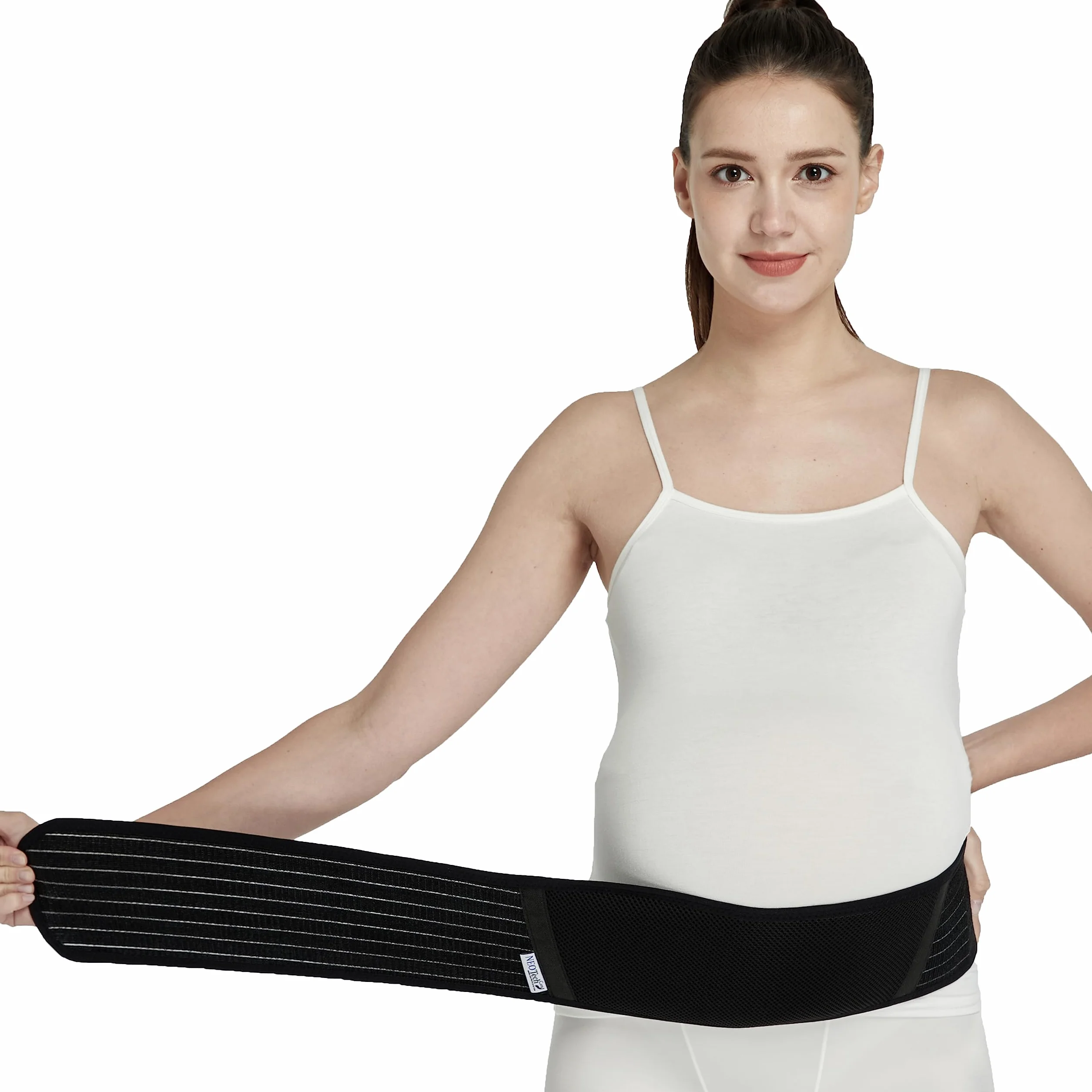 NEOtech Care Ceinture de grossesse bandeau maintien ventre soutien abdominal Noire