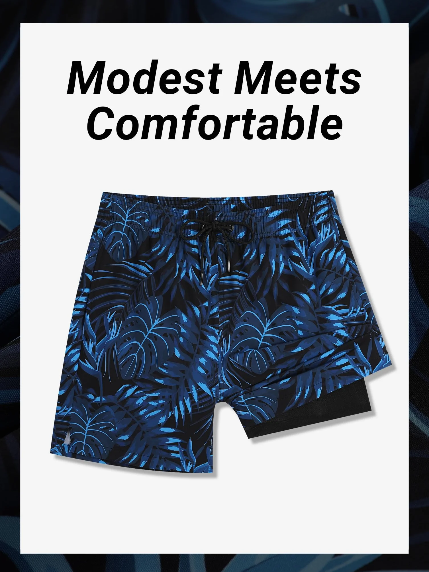 Arcweg Short de Bain Homme 2 en 1 à séchage Rapide avec Poche zippée
