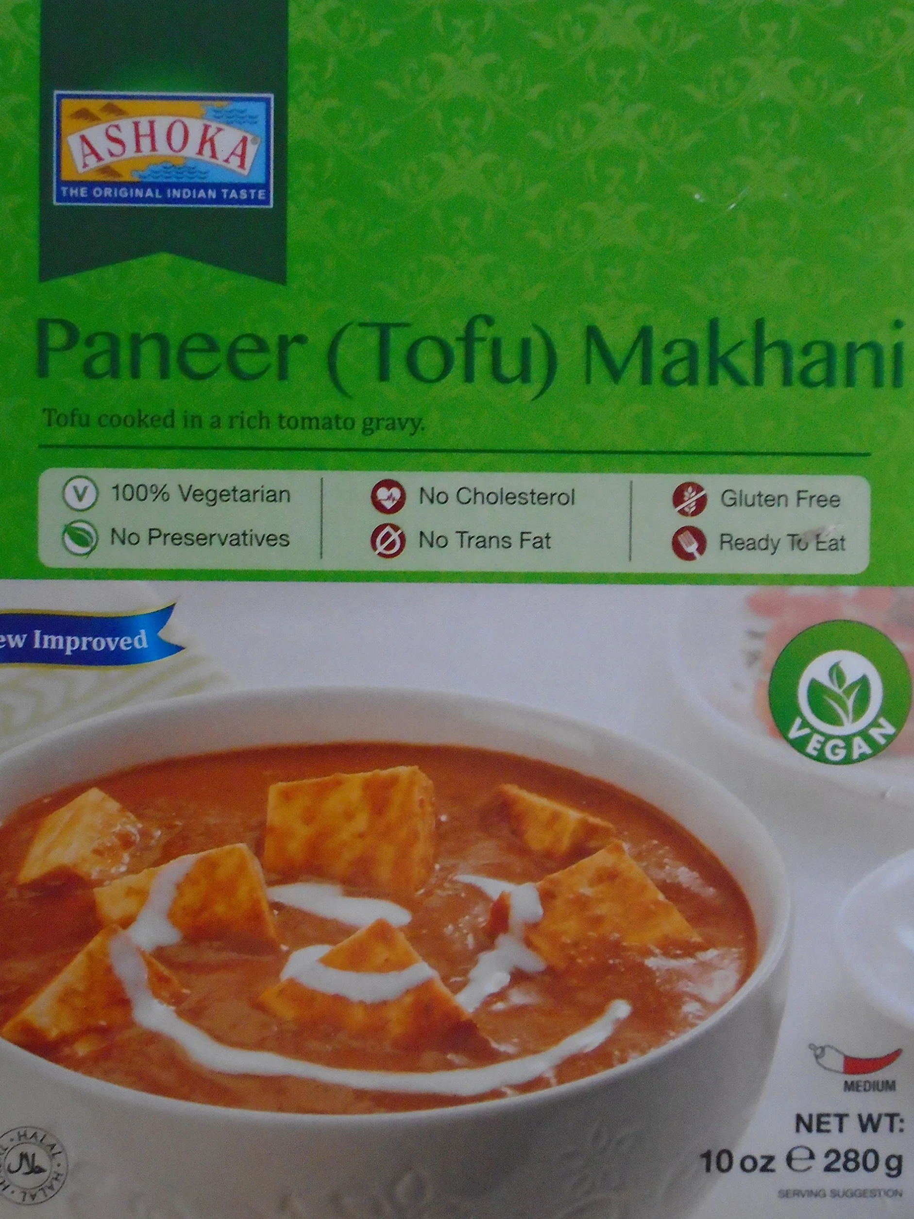 Ashoka Paneer (Tofu) Makhani 280 g (lot de 10)