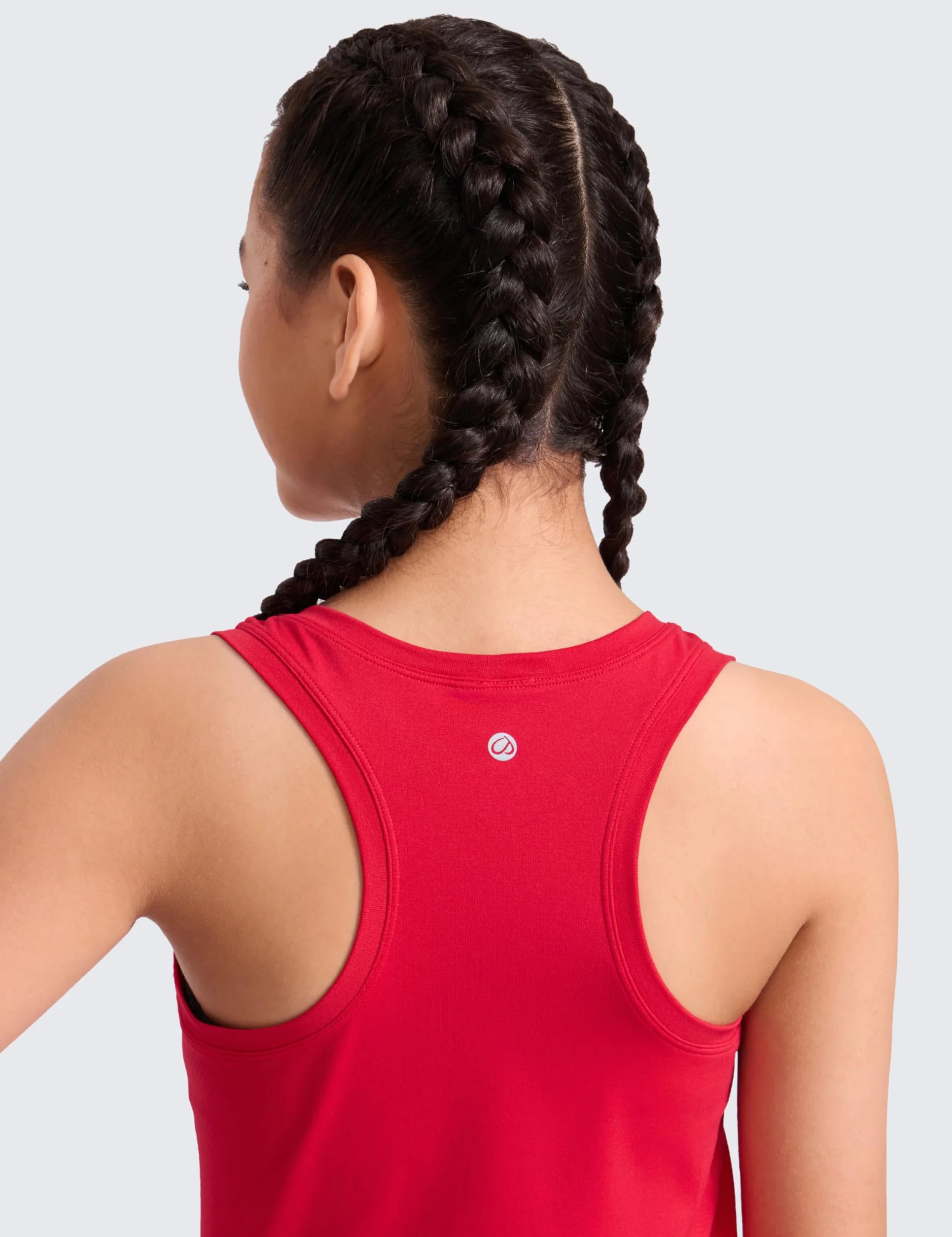CRZ YOGA Filles Seamless Athlétique Débardeur Danse Dos Nageur Col Rond