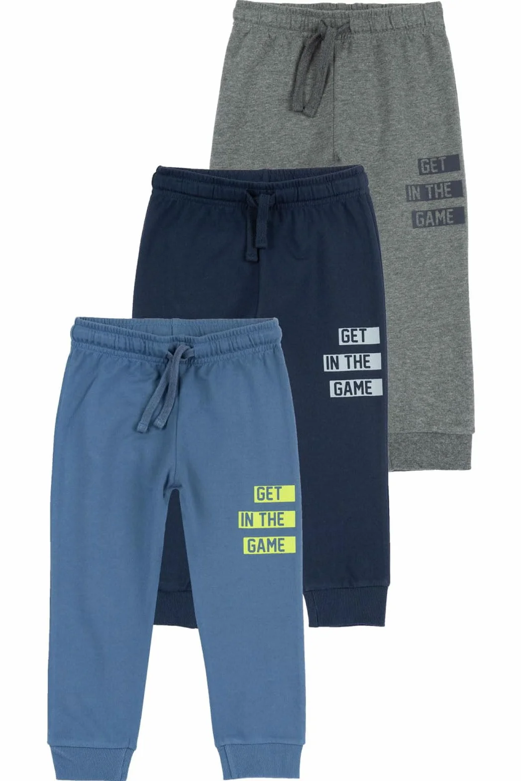 Chicco Lot de 3 Pantalons Longs pour Enfants 100% Coton