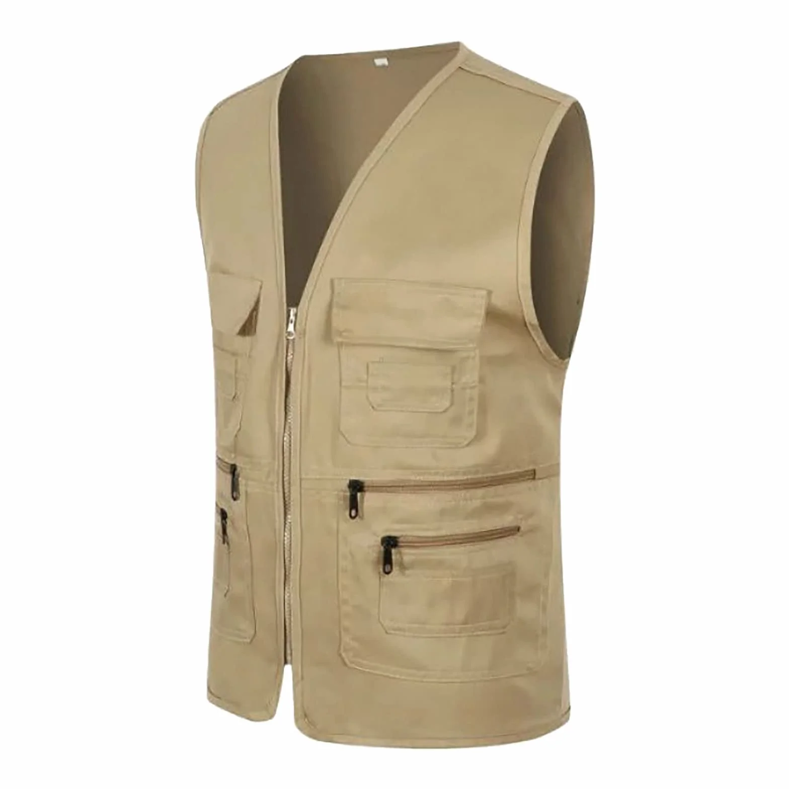 Gilet cargo multipoches extérieur vapeur pêche voyage photo manchons filtrants