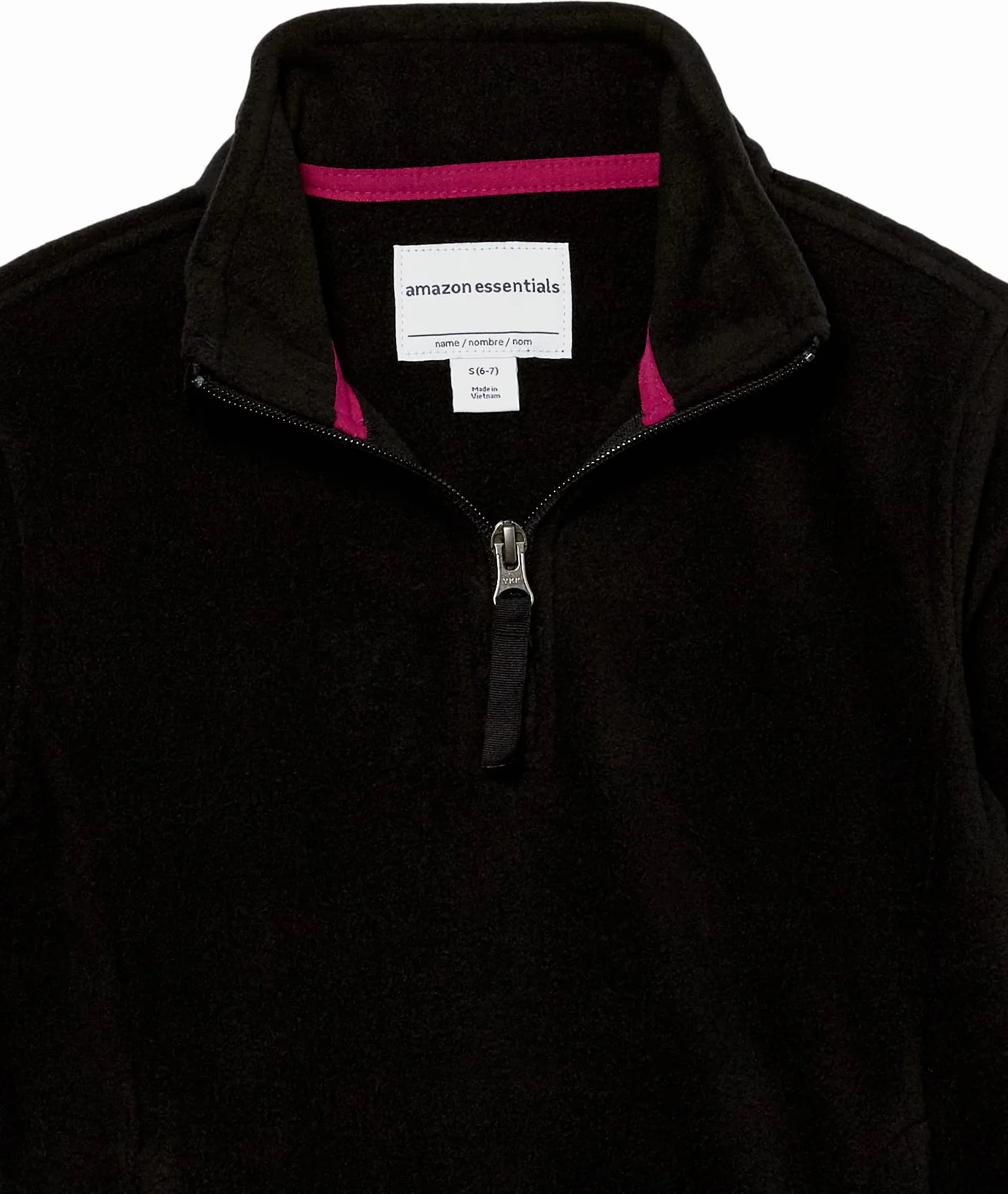 Amazon Essentials Veste en Molleton Polaire Zippée 1/4 Fille