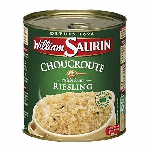 WILLIAM SAURIN - Choucroute Au Riesling 810G - Lot De 4 - Livraison Gratuite