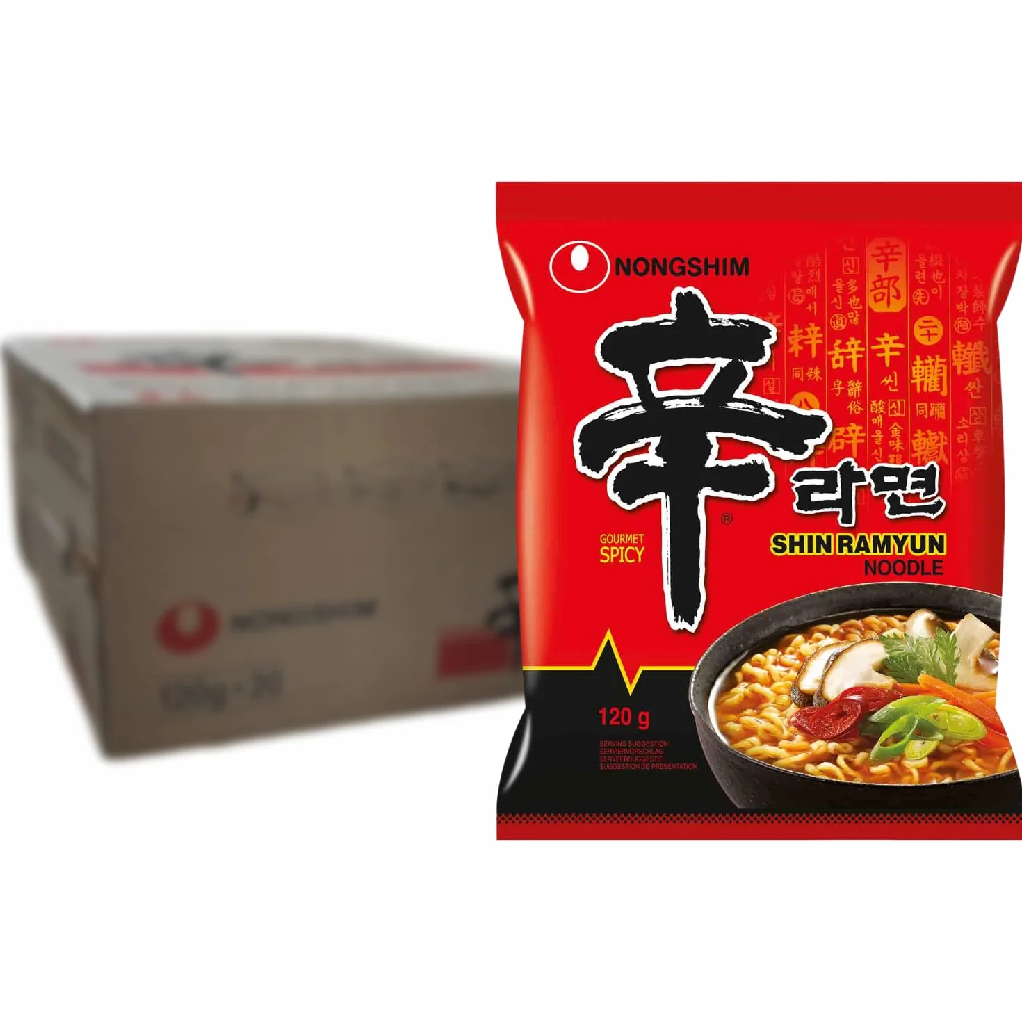 NONGSHIM - Nouilles instantanées Shin Ramyun - Multipack (20 X 120 GR)