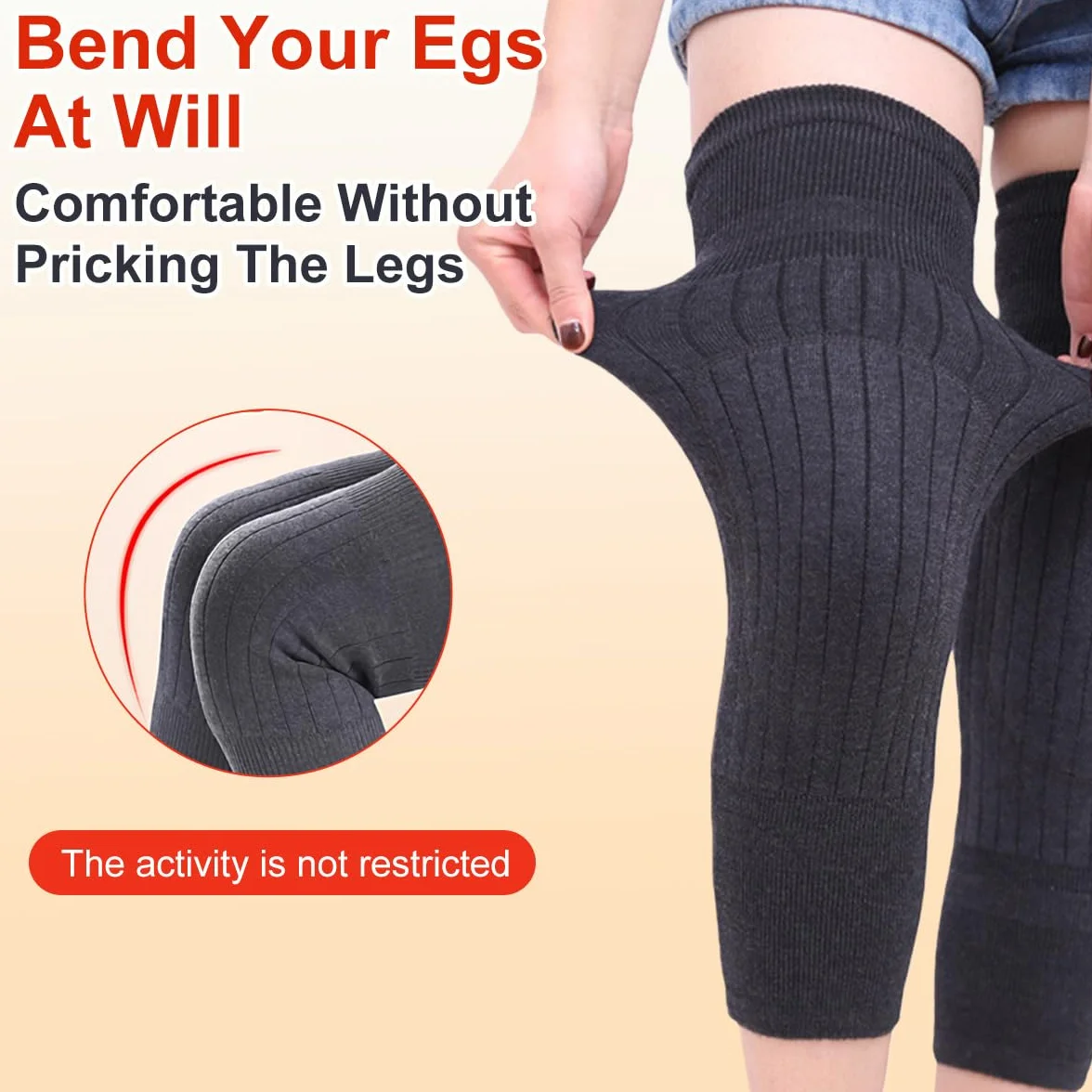 Chaussettes en cachemire et laine à genou Chaud pour femmes hommes