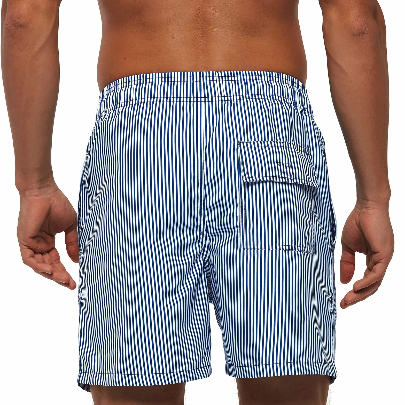Maillot de Bain Homme Séchage Rapide Respirant 3 Poches Short Plage Doublure Filet Cordon Serrage