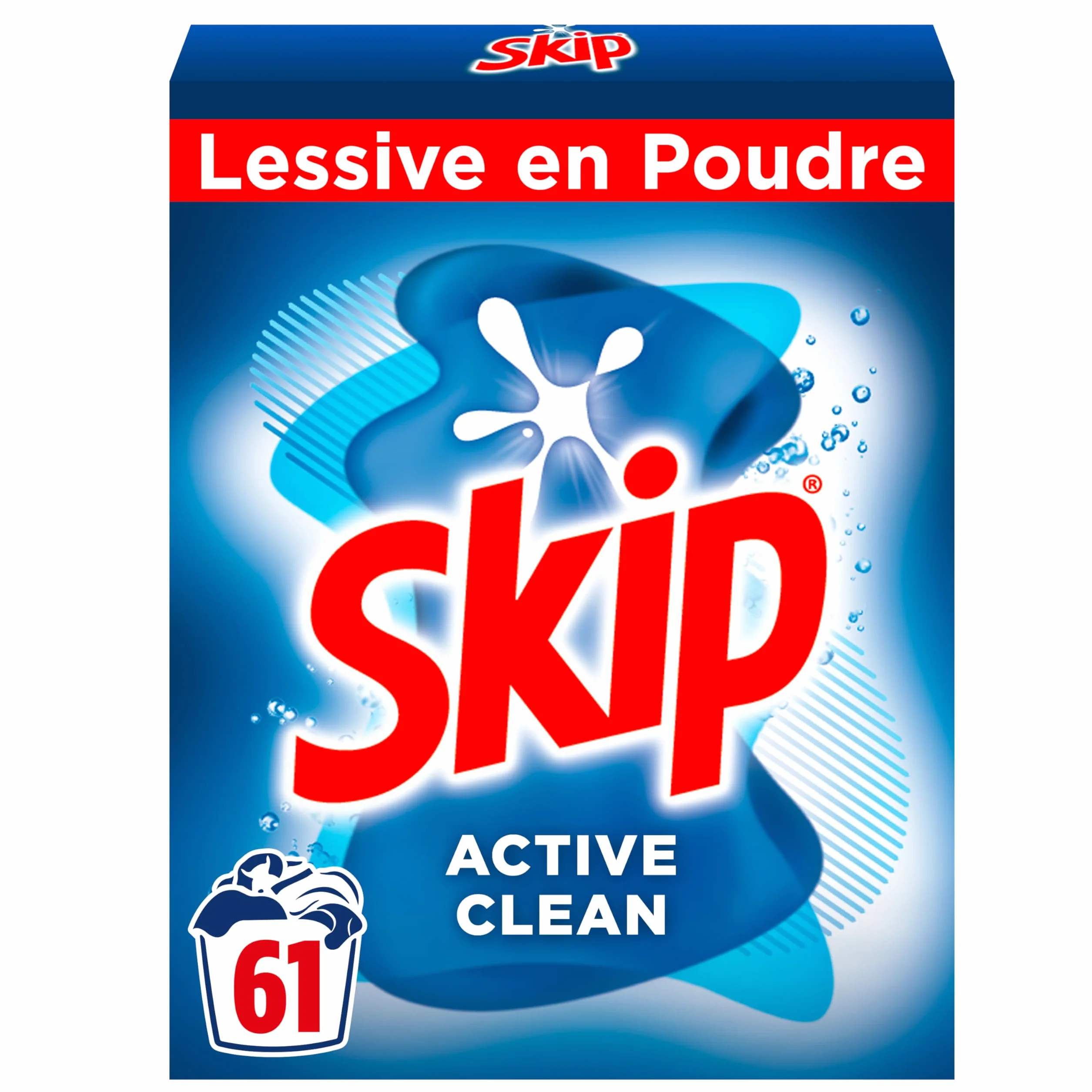 Skip Lessive en Poudre Active Clean 61 Lavages