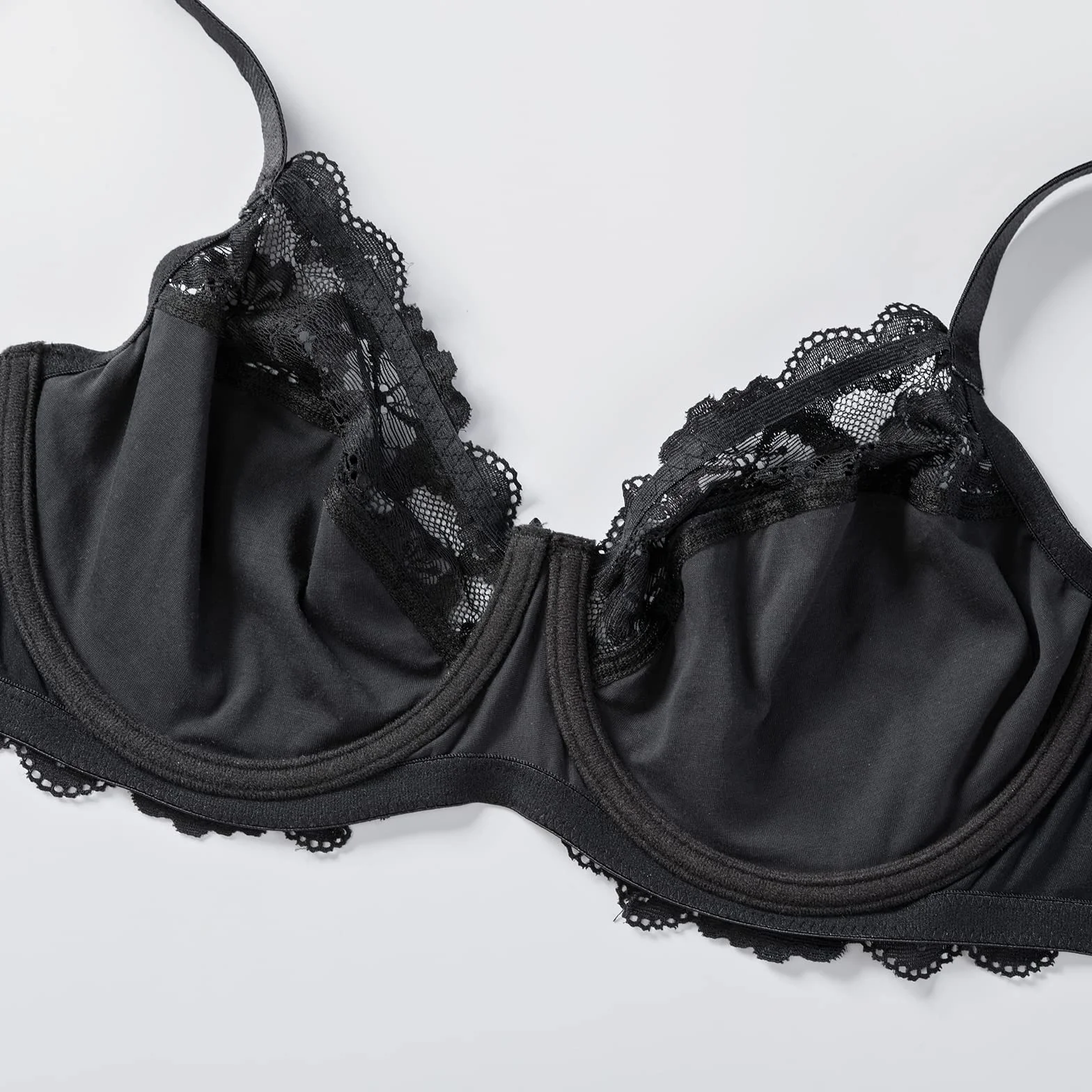 DELIMIRA Femme Soutien Gorge Grande Taille Dentelle Armature sans Rembourré
