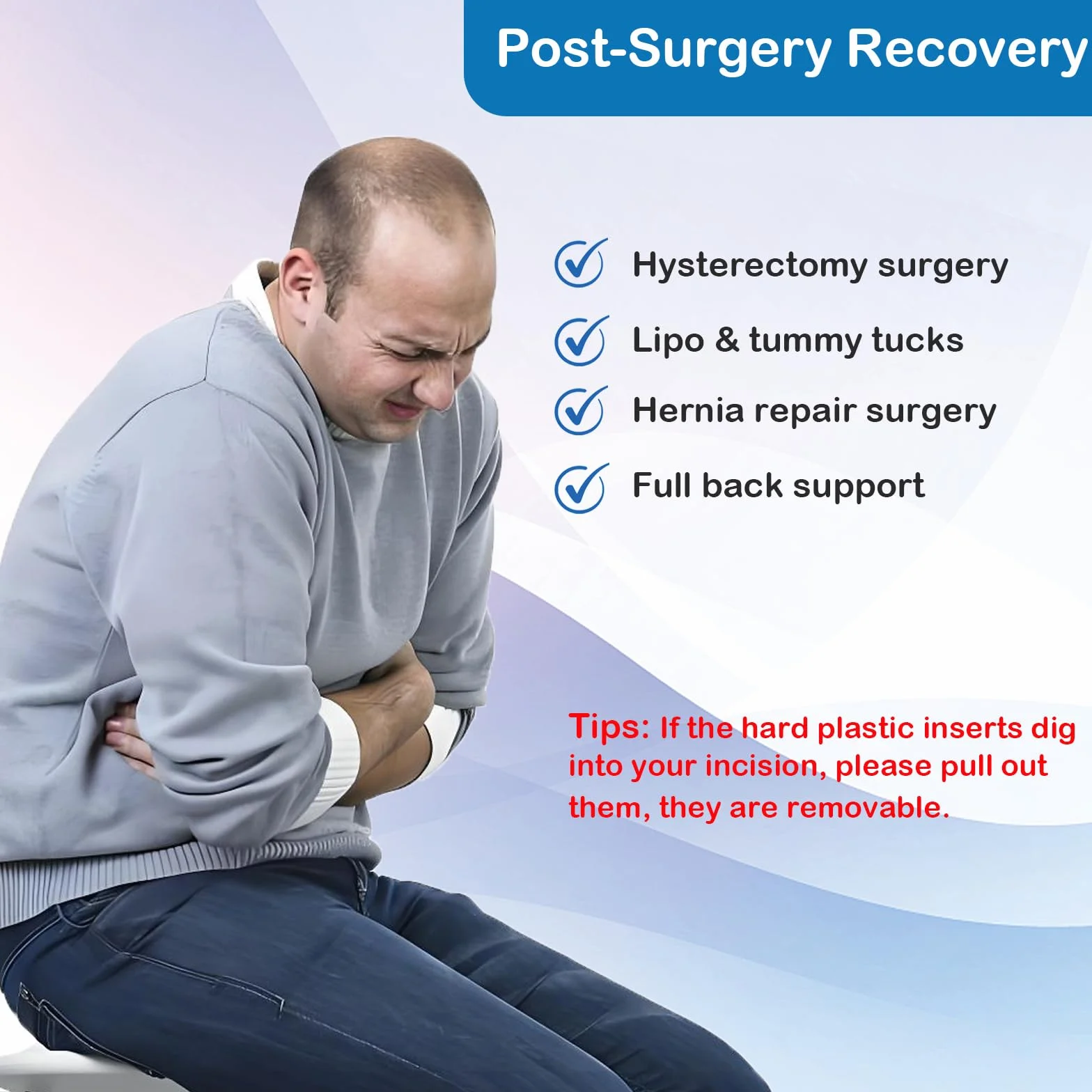 Paskyee Ceinture abdominale post-partum, post-chirurgie, soulagement douleurs dorsales