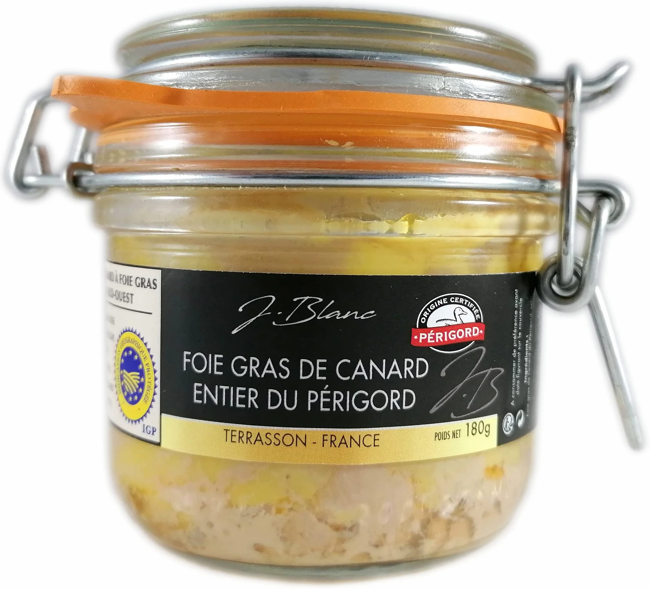 Foie gras de canard entier du Périgord 180g
