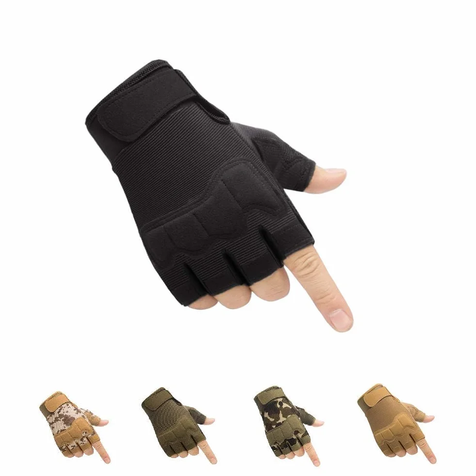 HYCOPROT Gants sans Doigts Respirants pour Escalade Moto Camping