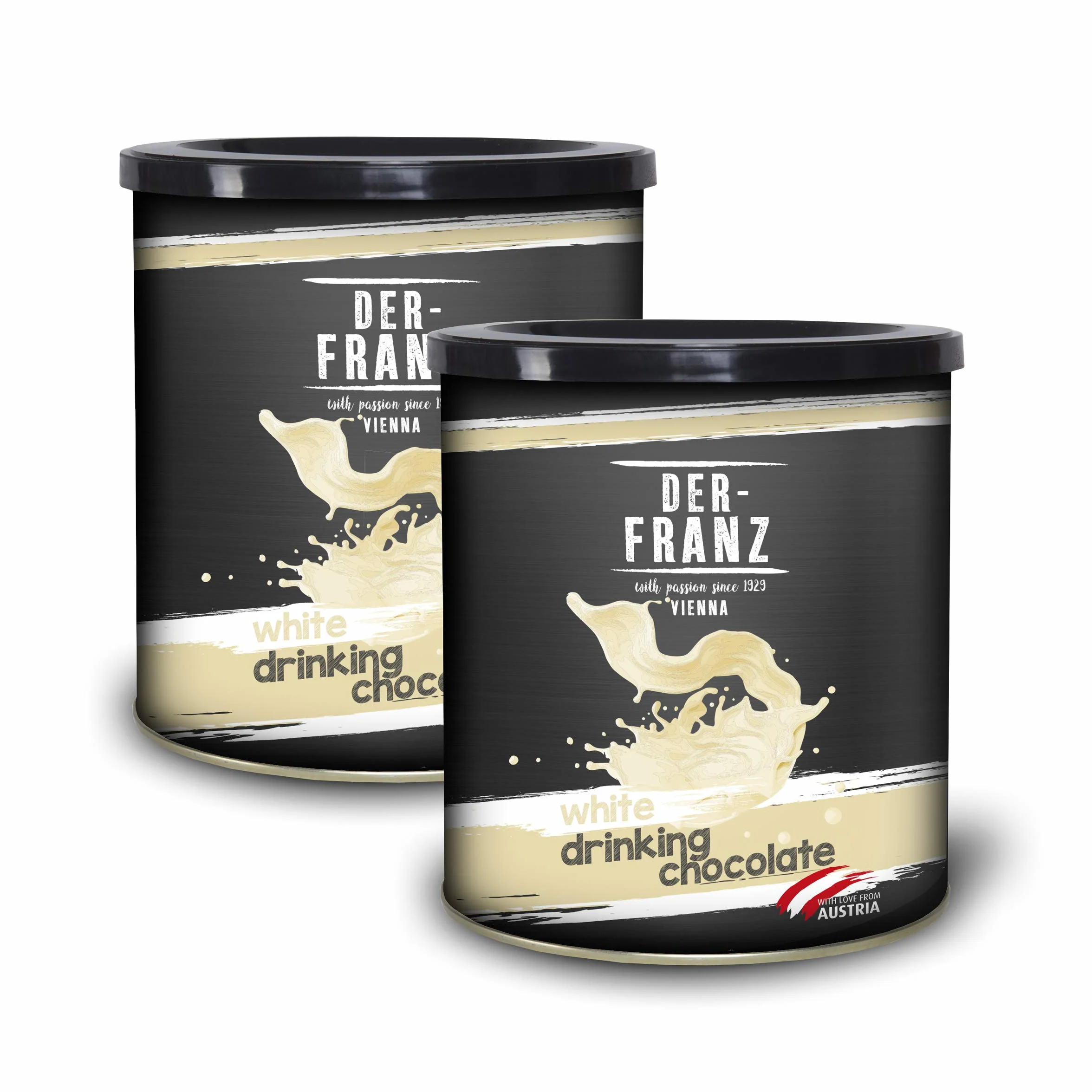 Der-Franz Chocolat blanc à boire, 2 x 500 g