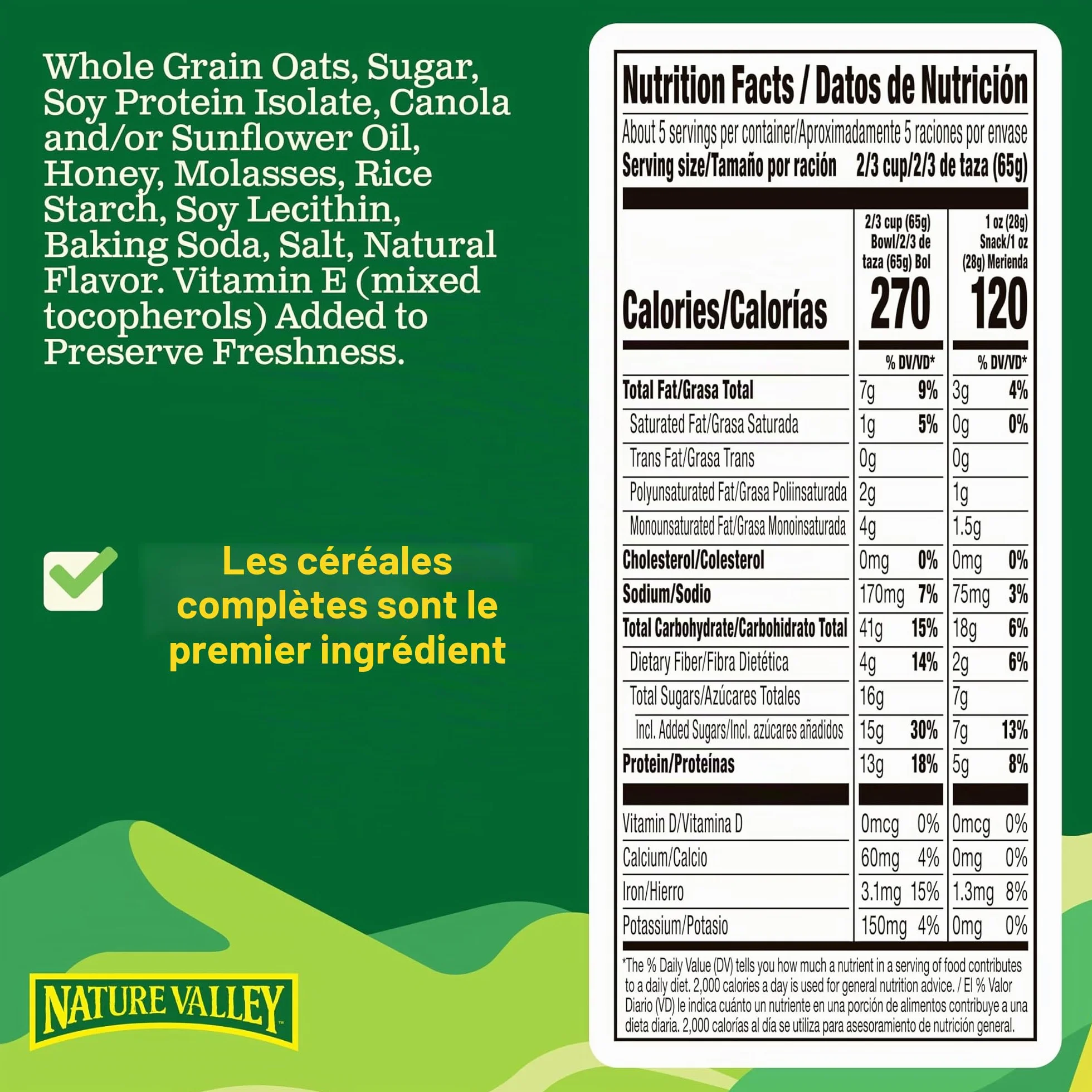 Nature Valley Granola Protein (Oats 'N Honey) 311g