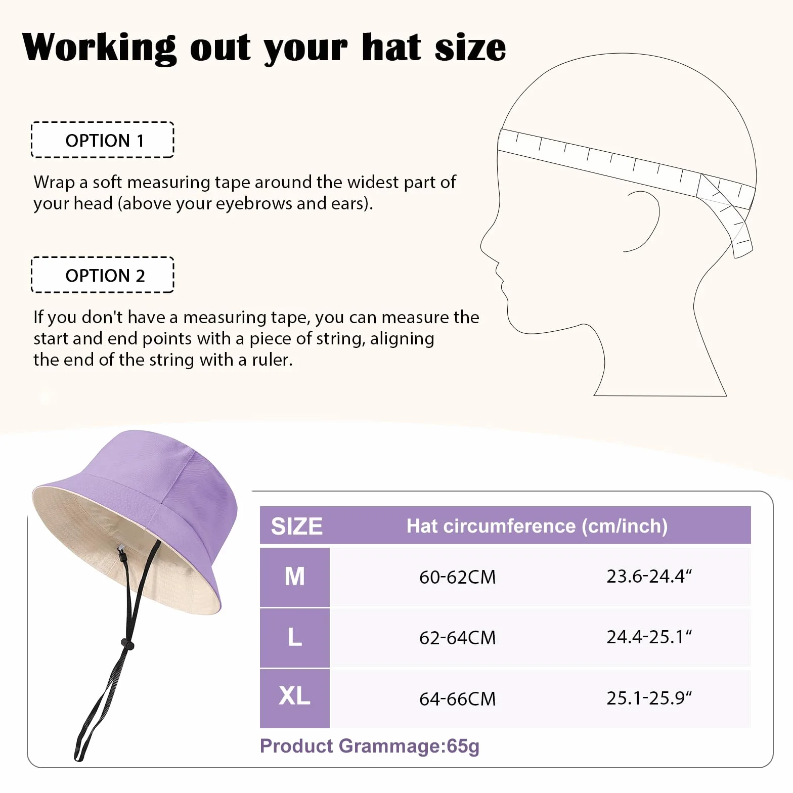 Xnova Bob Chapeaux de Soleil Unisexe Pliable Réversible Anti UV Coton Bucket Hat Corde Coupe-Vent