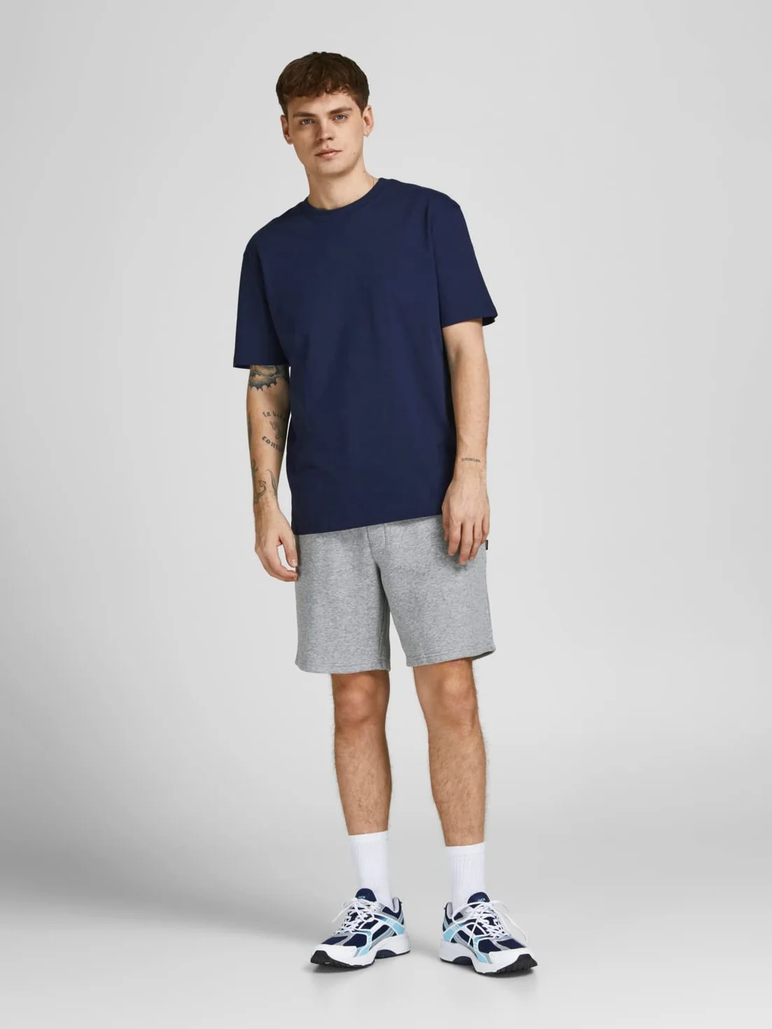 JACK & JONES Bermuda Sweat Shorts Comfort Fit Knee-Length with Side Pockets