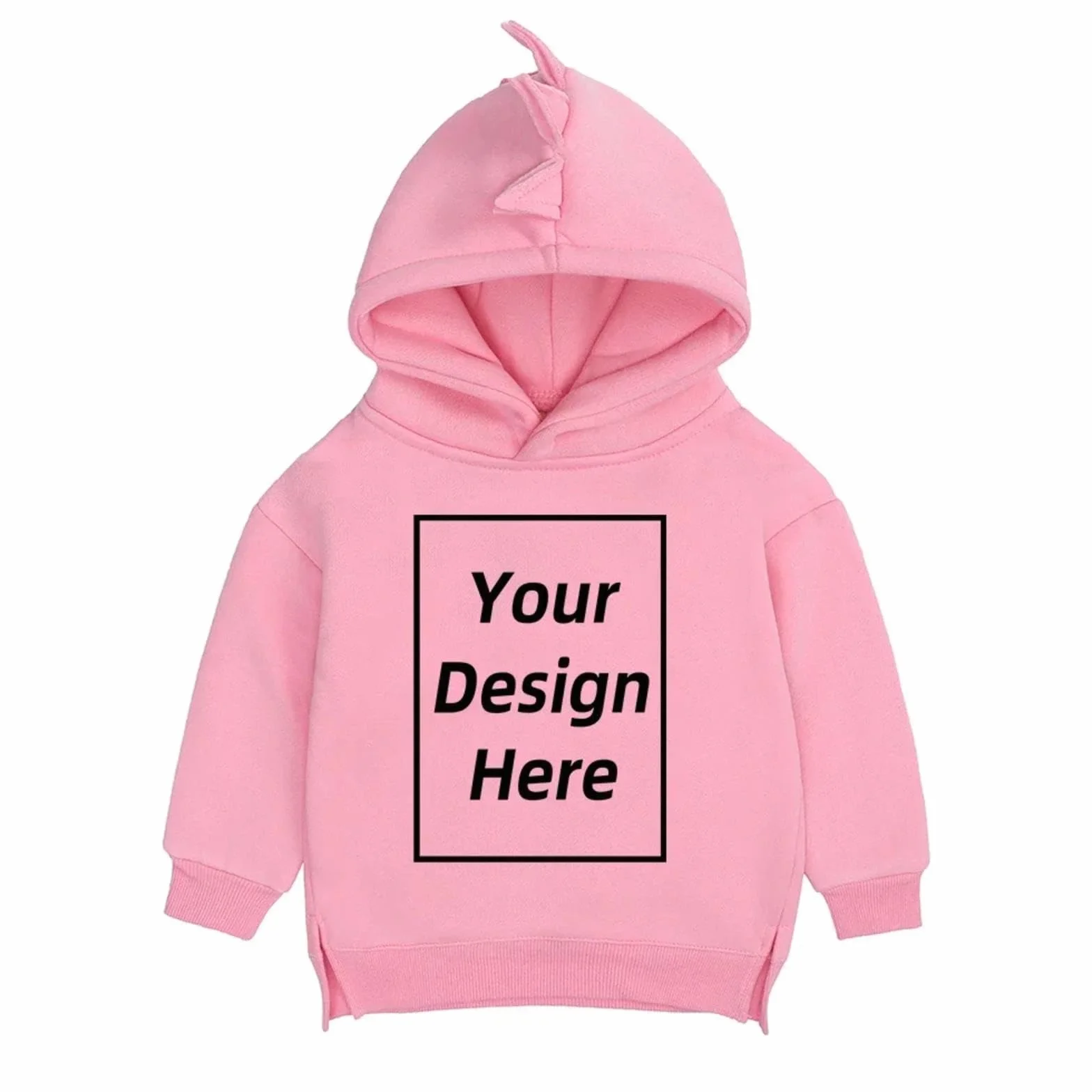 Sweats à Capuche Enfants Toddler Personnalisé Design Votre Texte Multicolore Manches Longues Fleece Veste