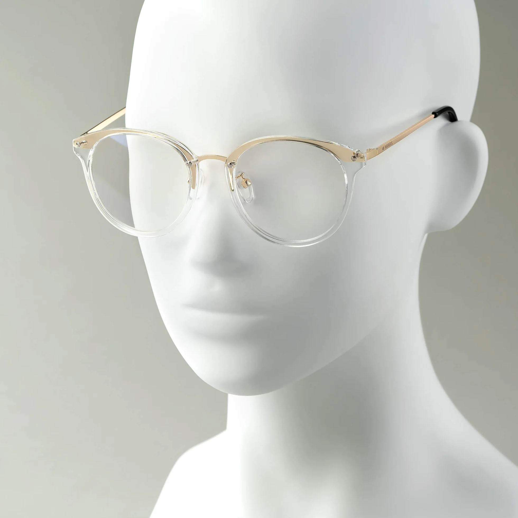 Navaris Lunettes Sans Correction Oculaire avec Monture Transparent Femme Homme