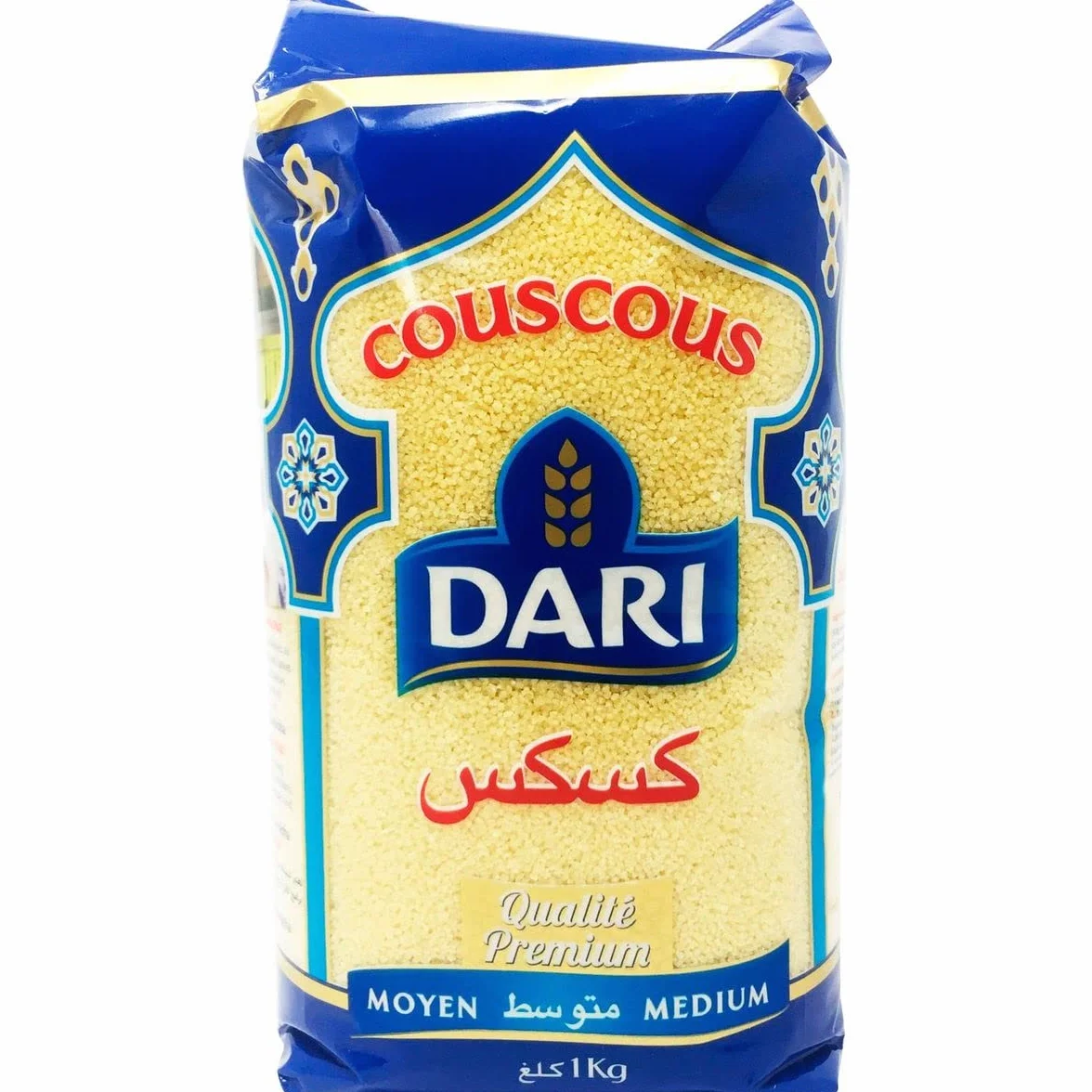 Lot de 3 unités *** DARI Couscous moyen qualité premium 1kg