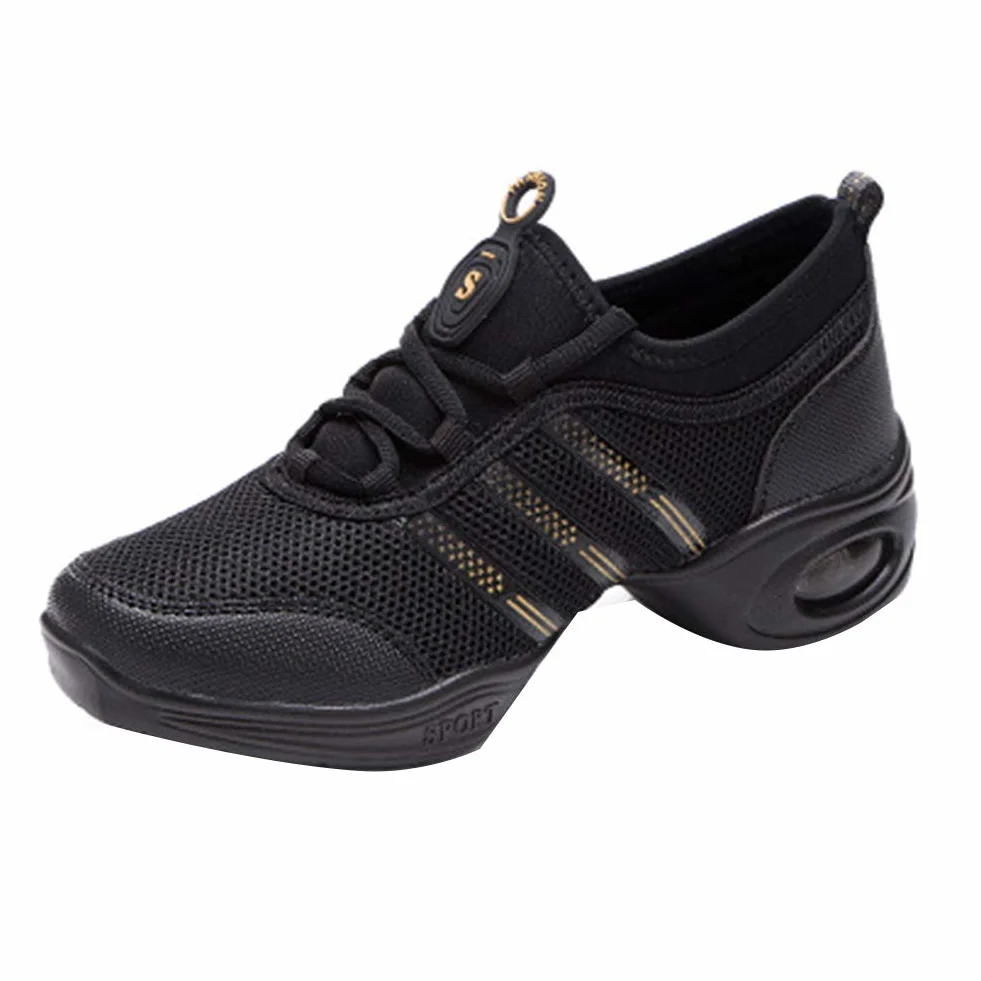 Baskets de Danse Hommes Femmes Chaussures Sport Mesh Sneaker Modern Jazz Hip Hop