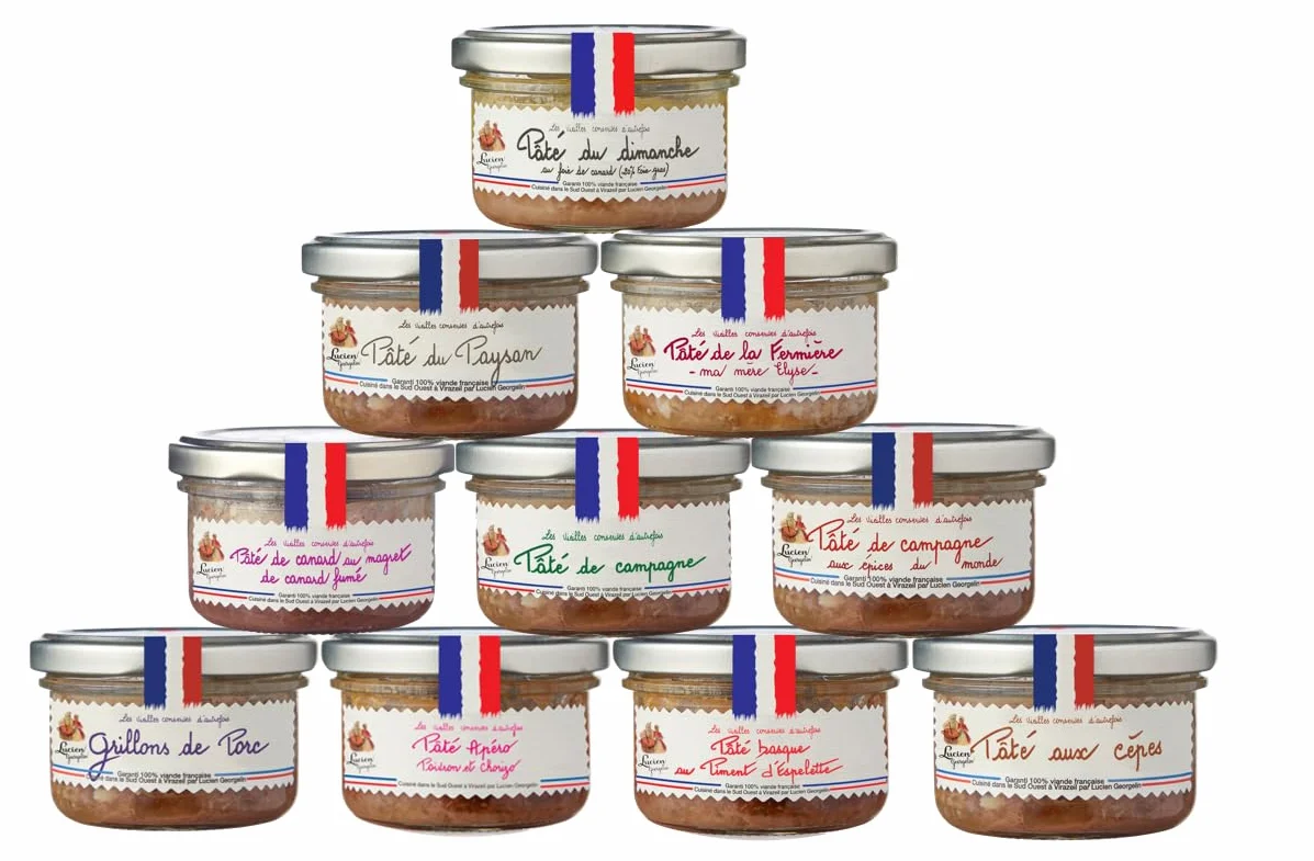 Lucien Georgelin Kit Découverte 10 Pâtés 70g | 100% viandes françaises